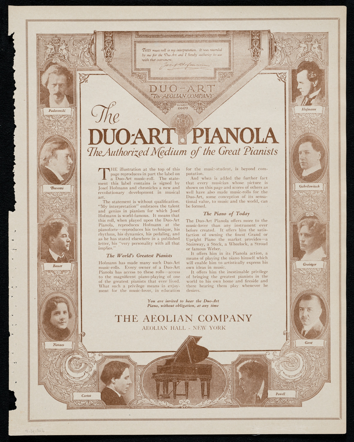 Mischa Violin, Violin, October 3, 1920, program page 11