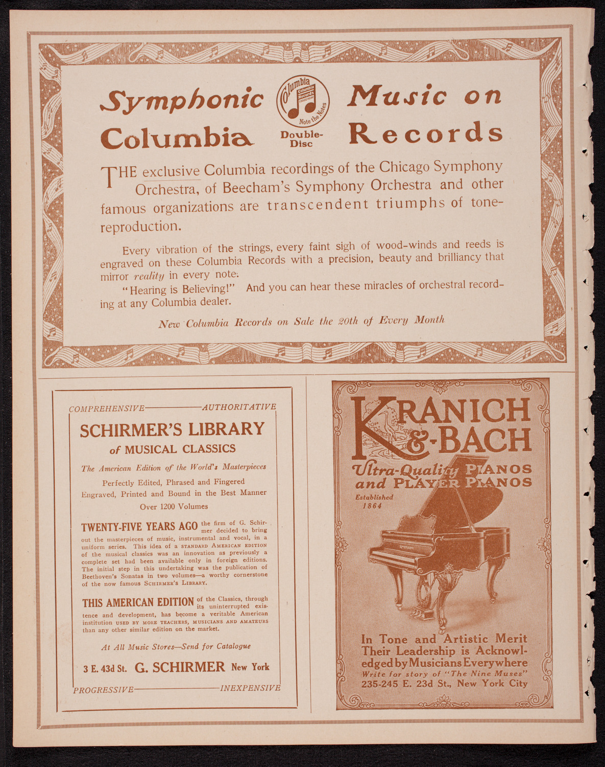 Boston Symphony Orchestra, November 2, 1916, program page 6