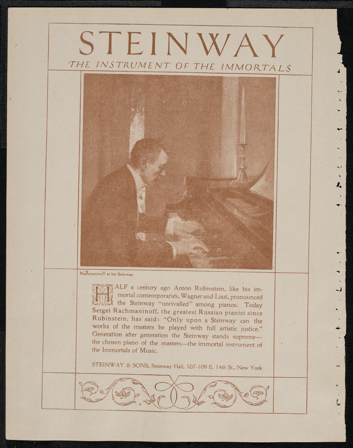 New York Philharmonic, February 24, 1921, program page 4
