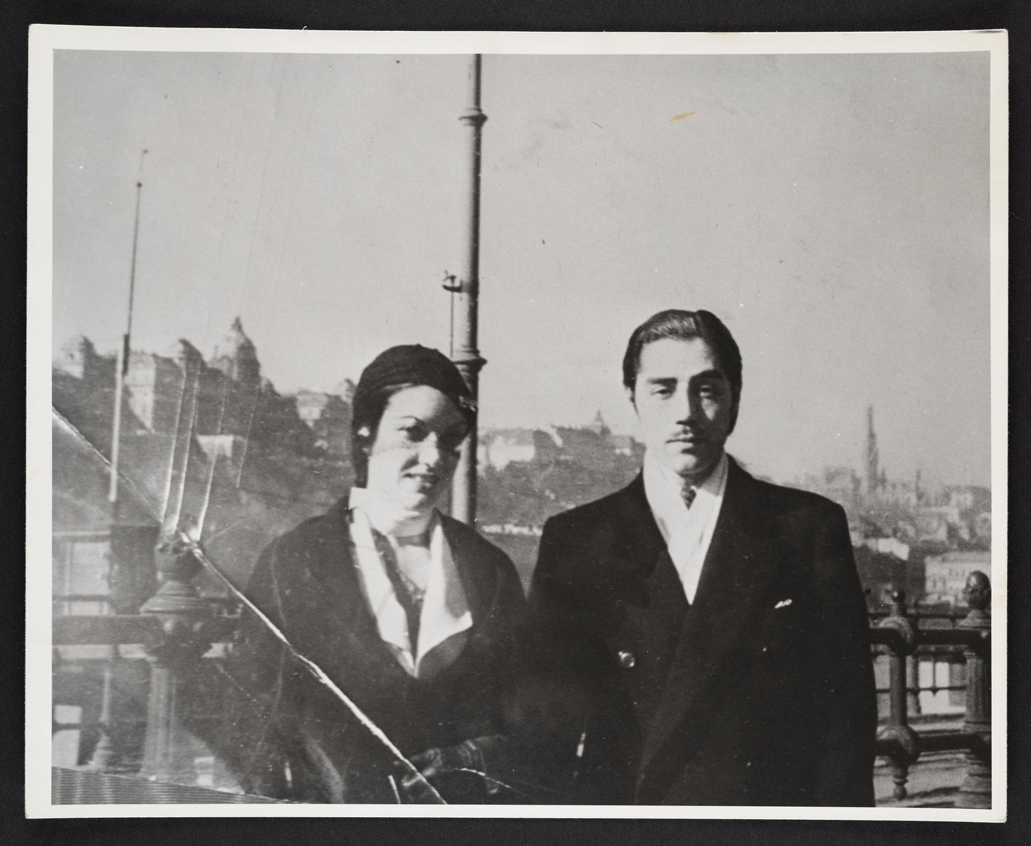 Yeichi Nimura and Lisan Kay at Danube River, 1934