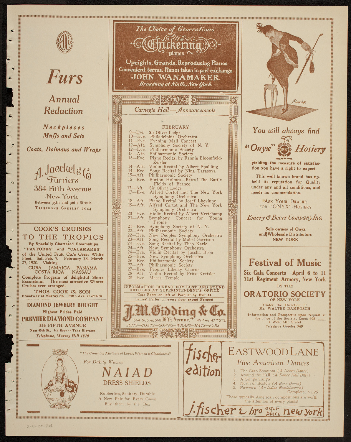 Burton Holmes Travelogue: Vanished Russia, February 9, 1920, program page 3