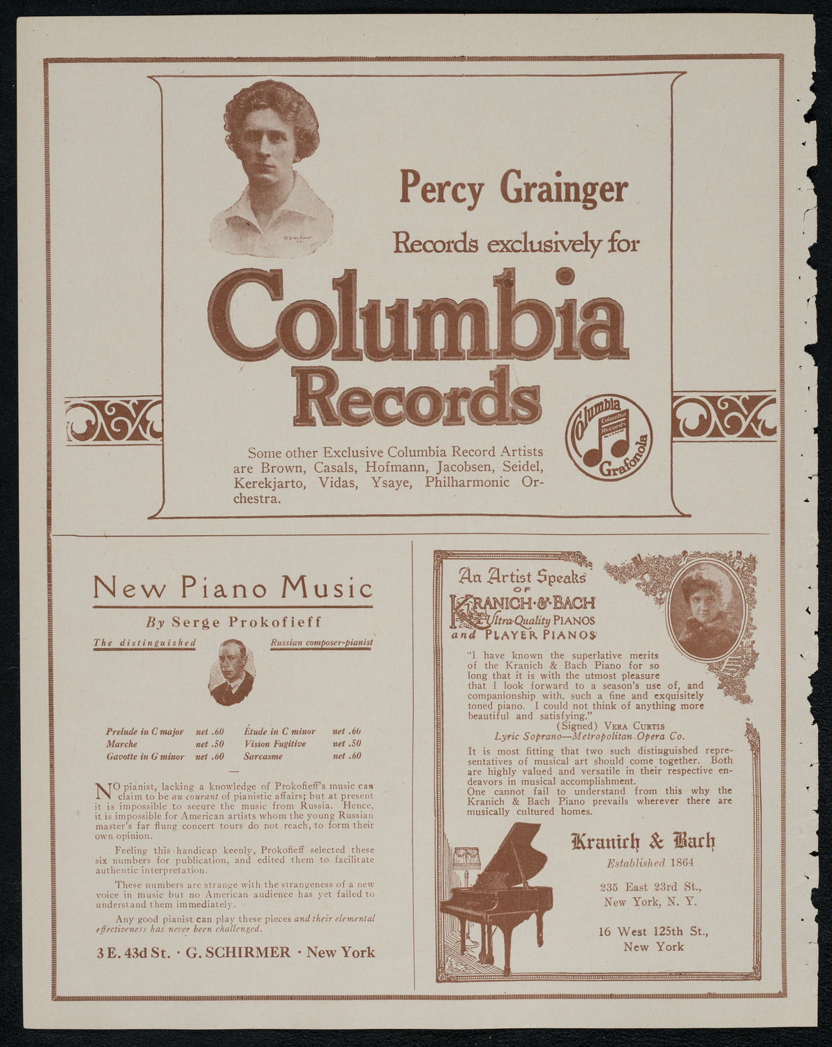 New York Philharmonic, February 13, 1921, program page 6