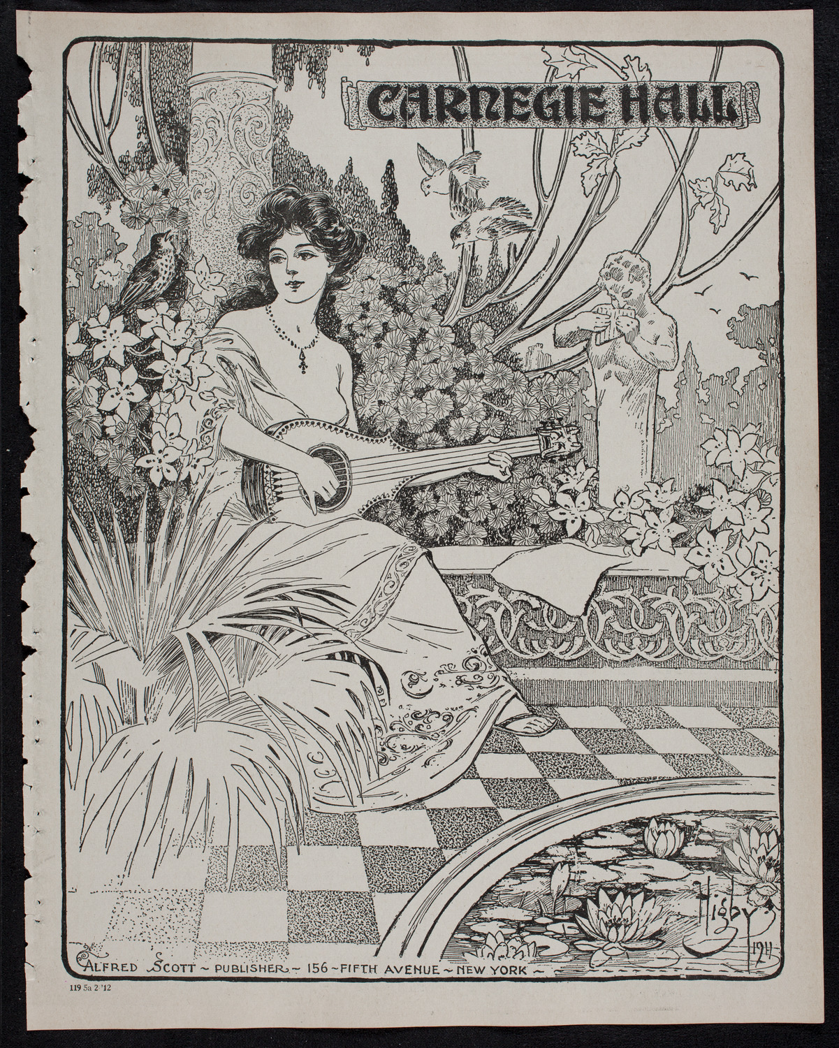 Burton Holmes Travelogue: Over the Andes, February 5, 1912, program page 1