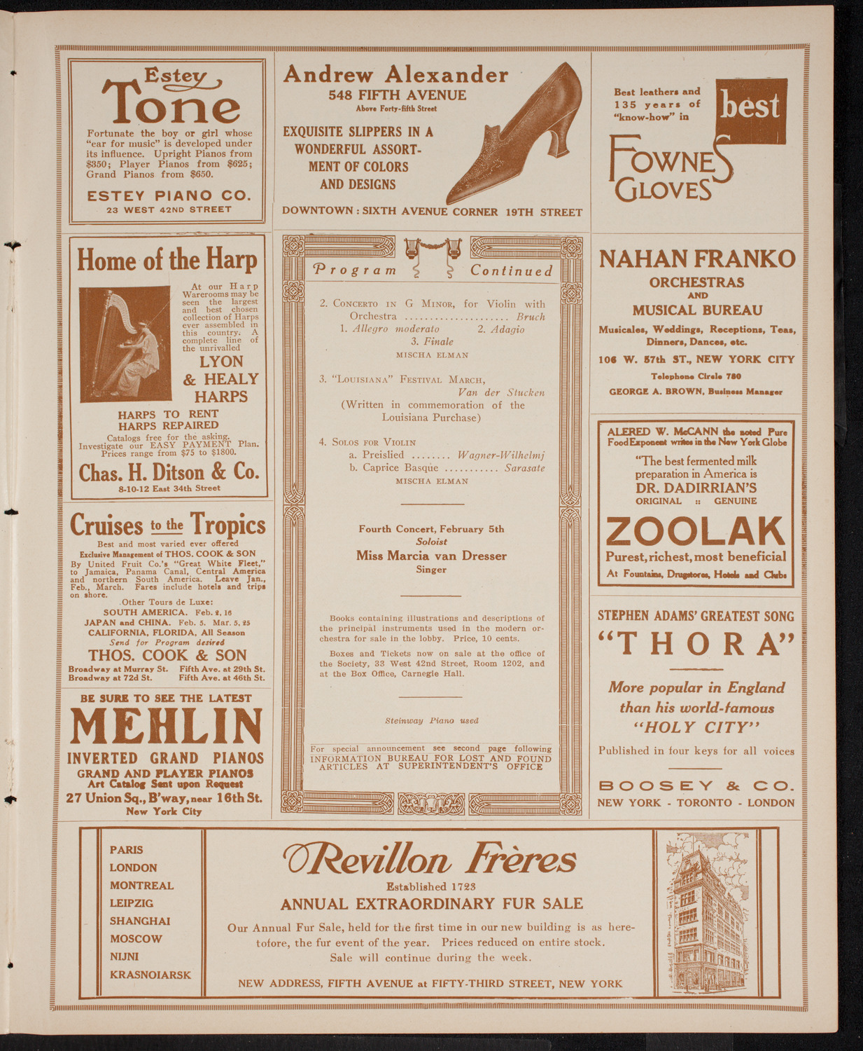 Symphony Concert for Young People, January 22, 1916, program page 7