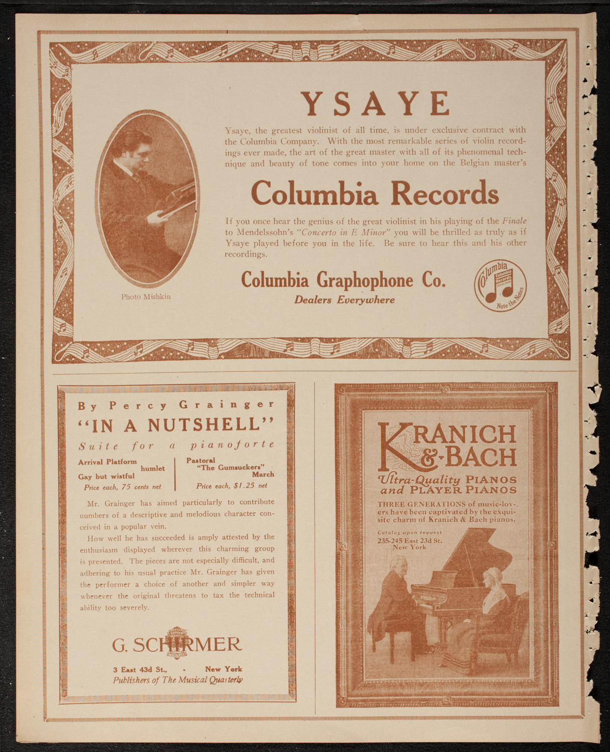 New York Philharmonic, March 2, 1917, program page 6