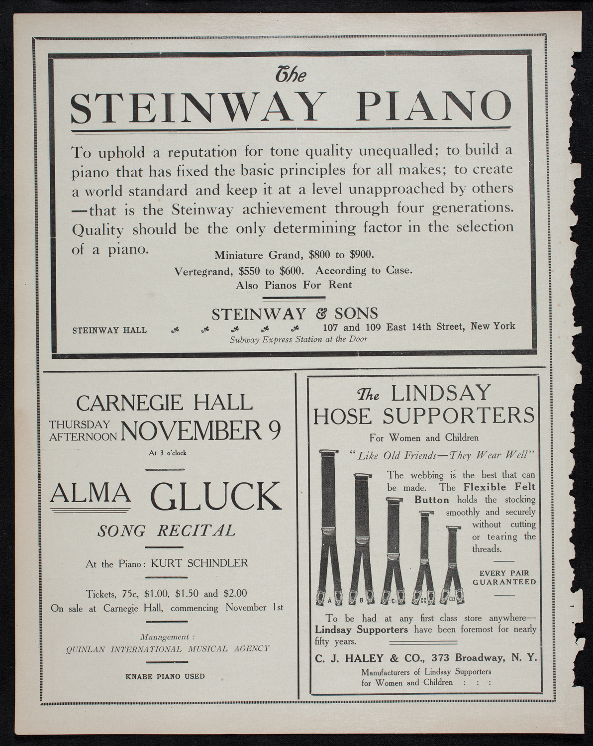 David Bispham, Baritone, October 29, 1911, program page 4