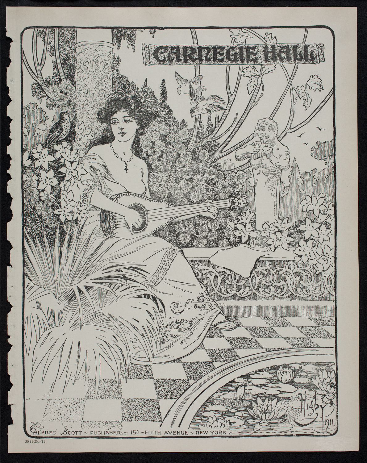 Elmendorf Lecture: Milan and the Italian Lakes, November 20, 1911, program page 1