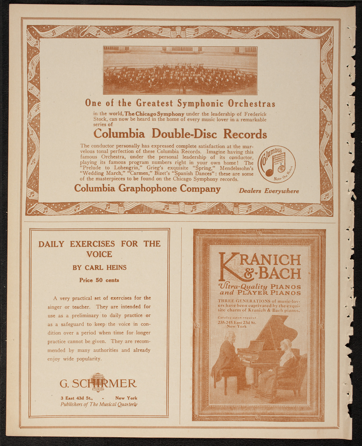 New York Philharmonic, February 23, 1917, program page 6