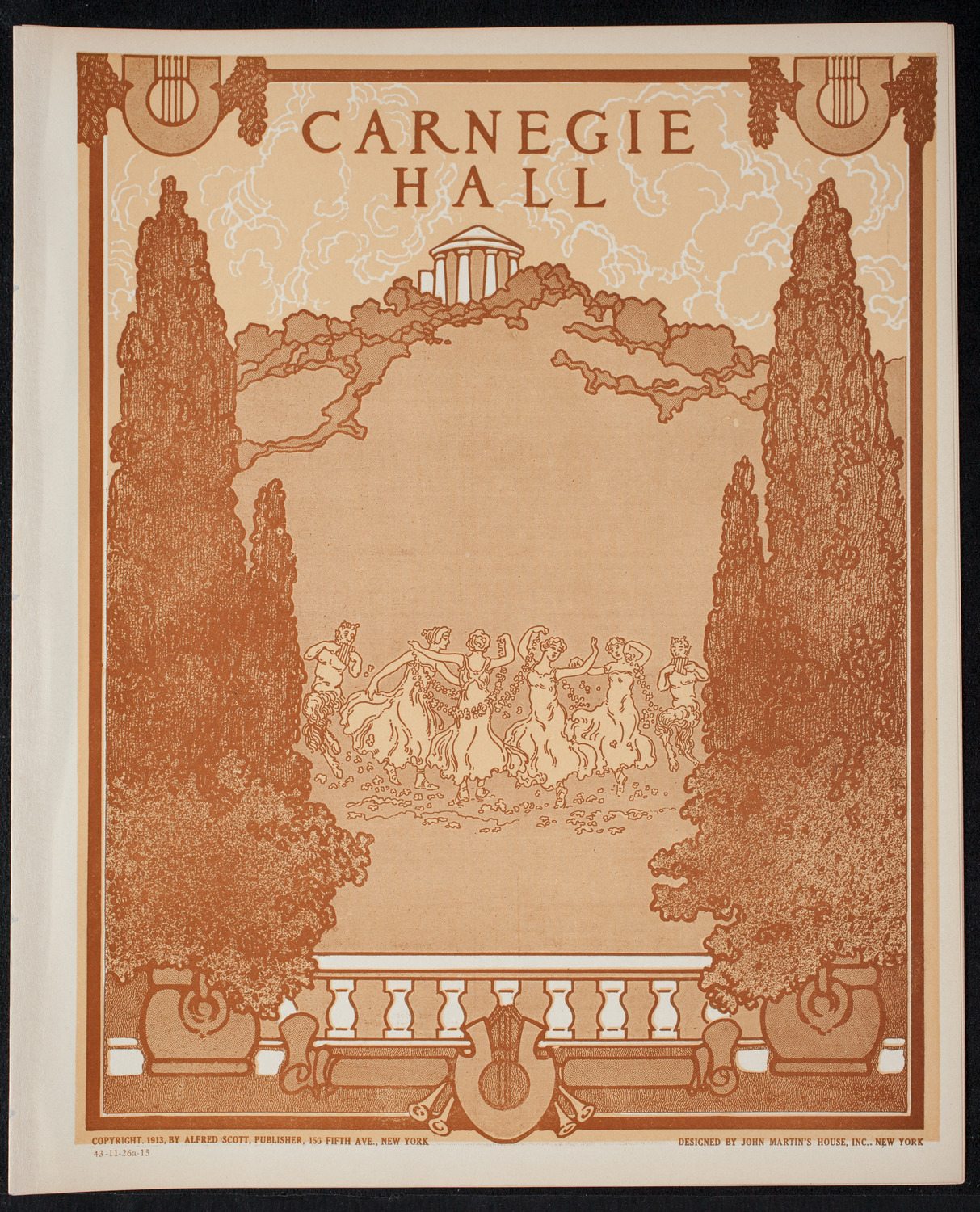 New York Philharmonic, November 26, 1915, program page 1