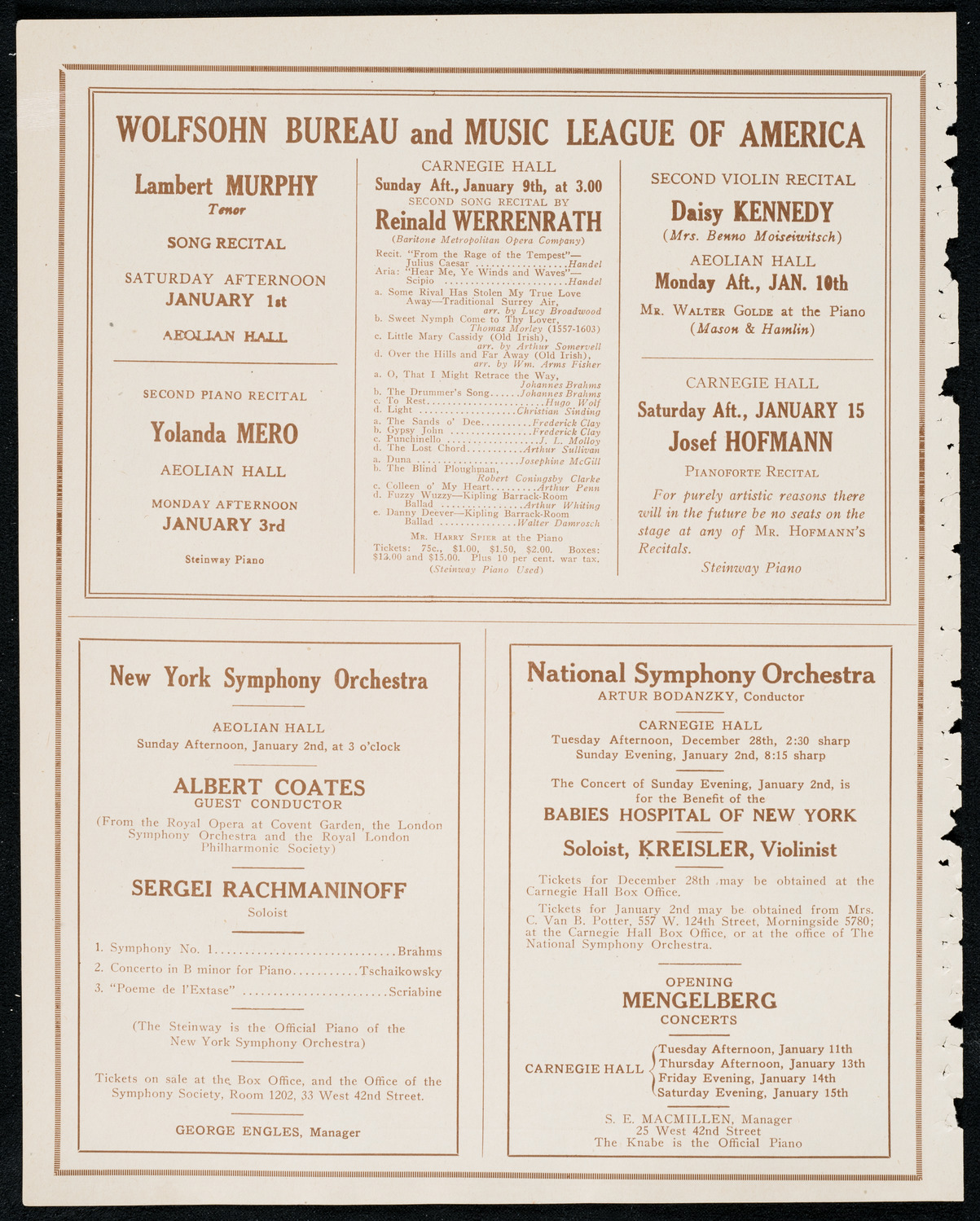 Virginie Mauret, December 28, 1920, program page 8