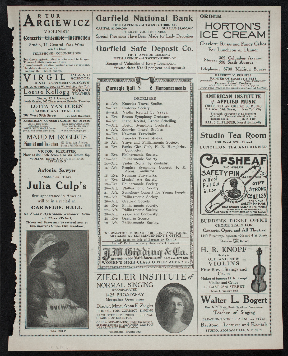 Newman Traveltalks: Switzerland, December 1, 1912, program page 3