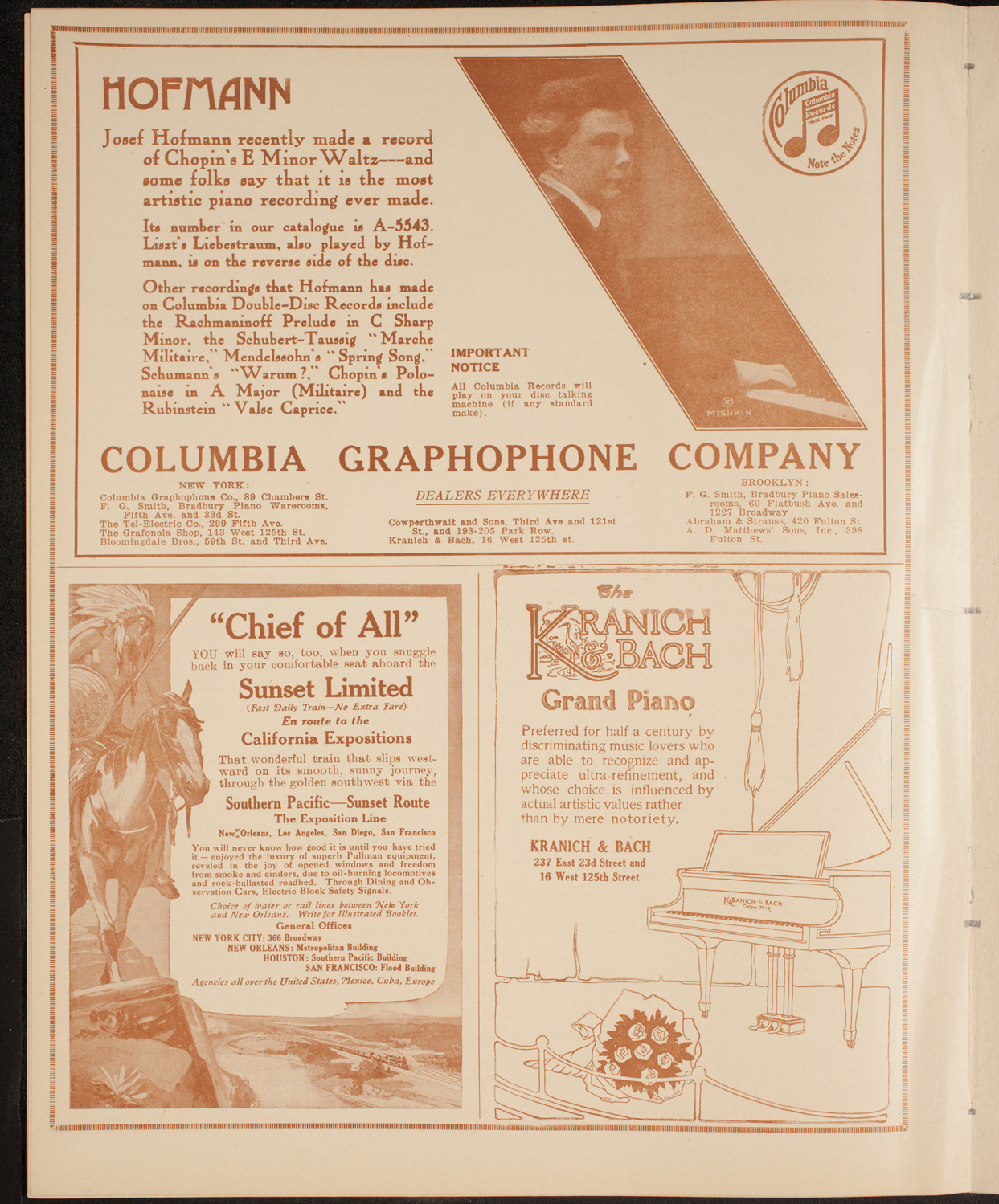New York Philharmonic, January 29, 1915, program page 6