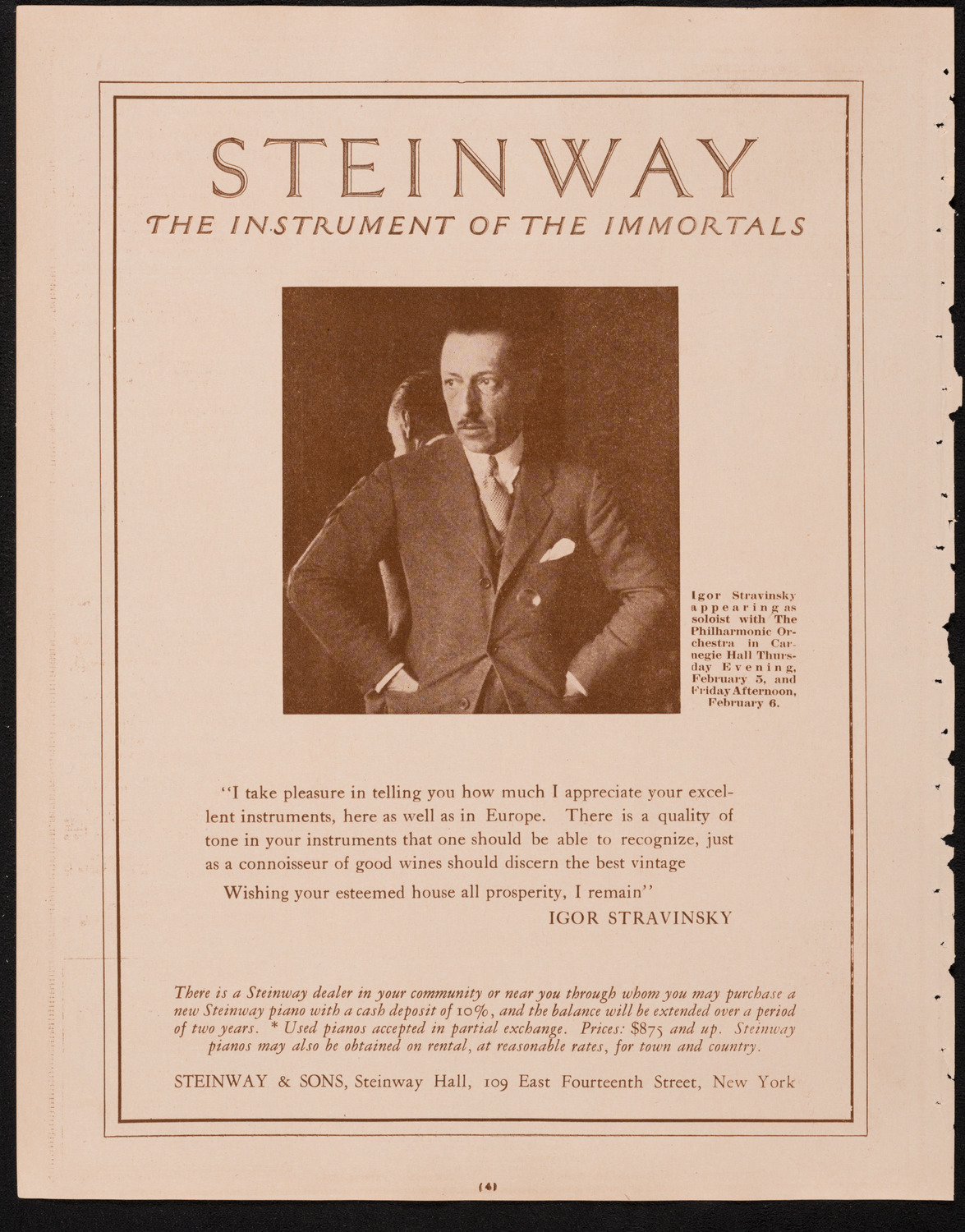 New York Philharmonic Students' Concert, February 4, 1925, program page 4