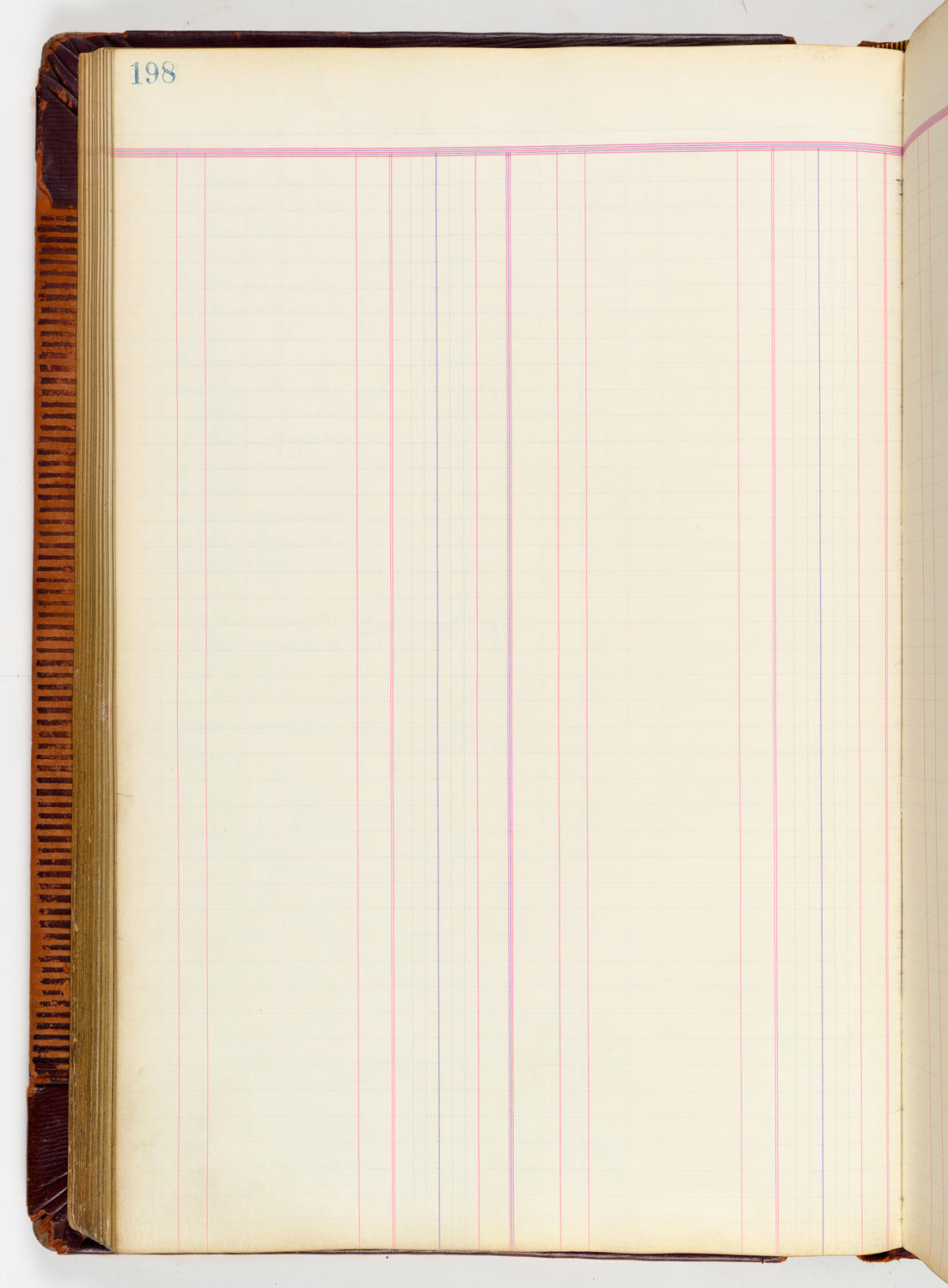 Music Hall Accounting Ledger, volume 3, page 198