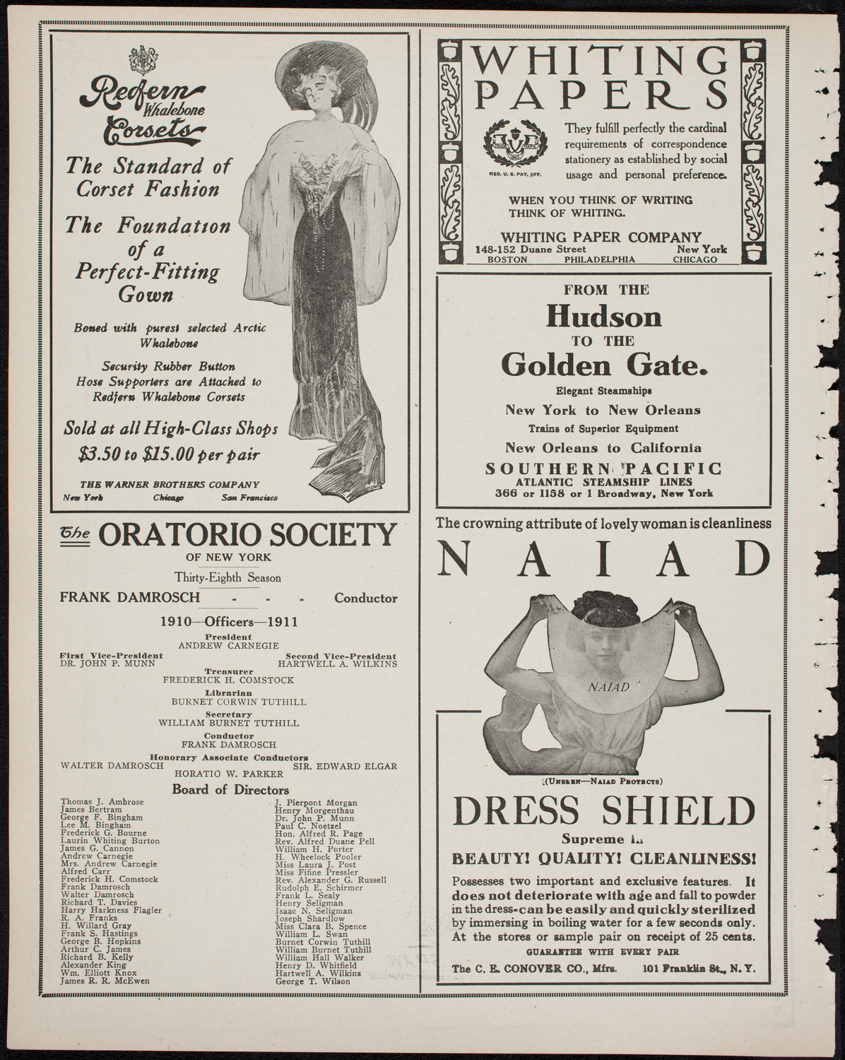 People's Symphony Concert, March 26, 1911, program page 2