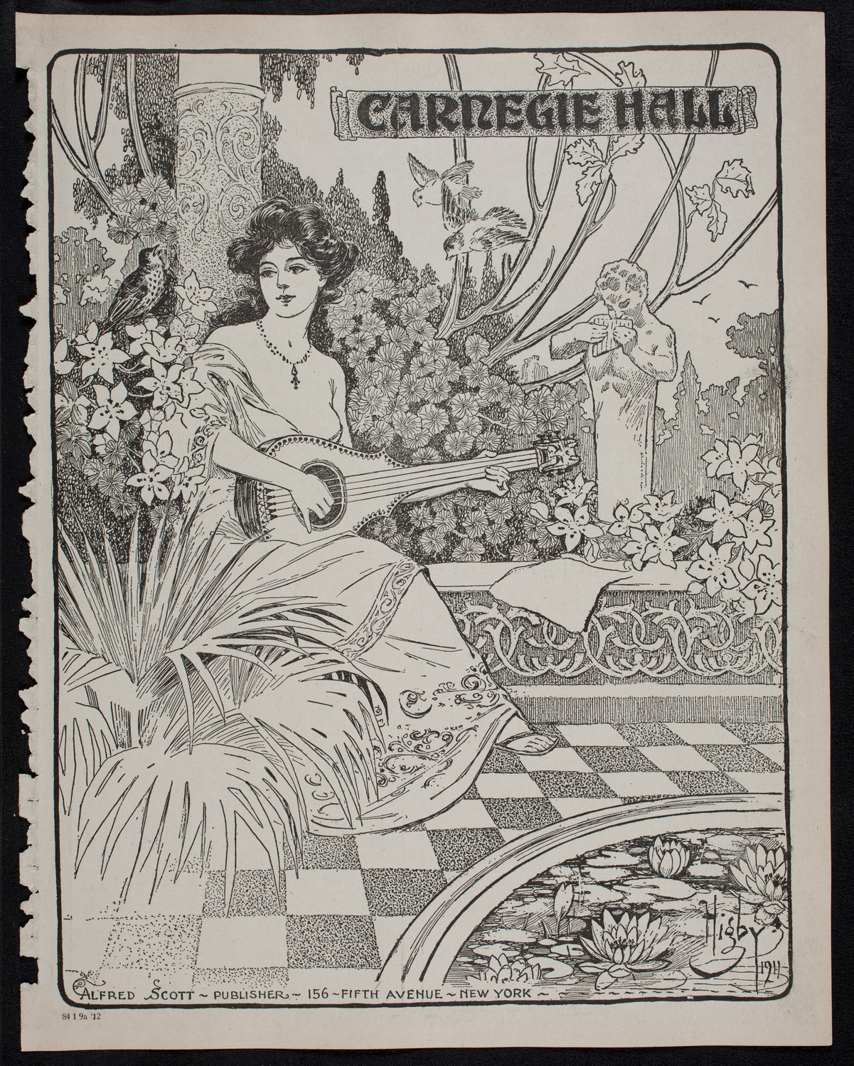 Elena Gerhardt, Soprano, January 9, 1912, program page 1