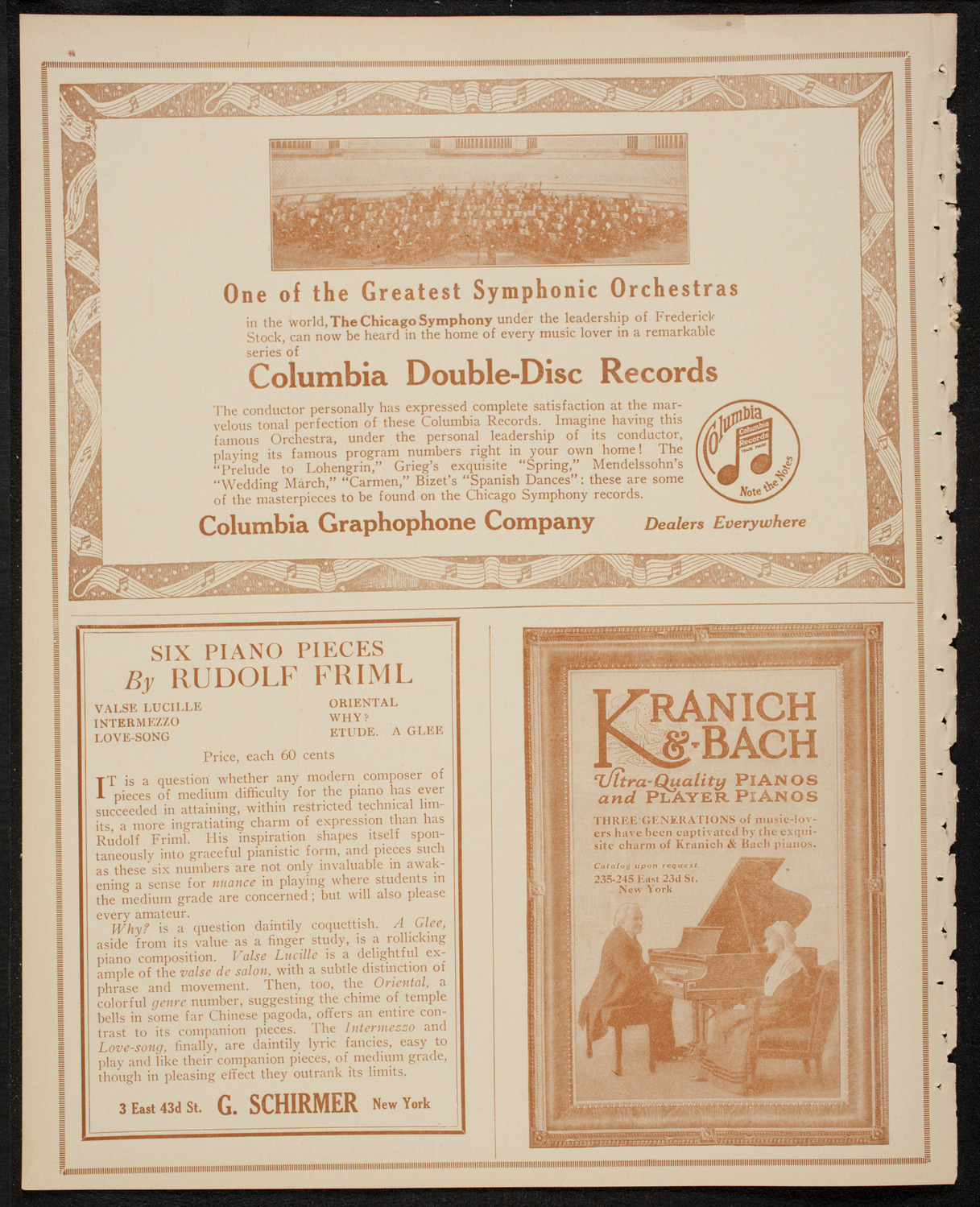 New York Philharmonic, January 18, 1917, program page 6