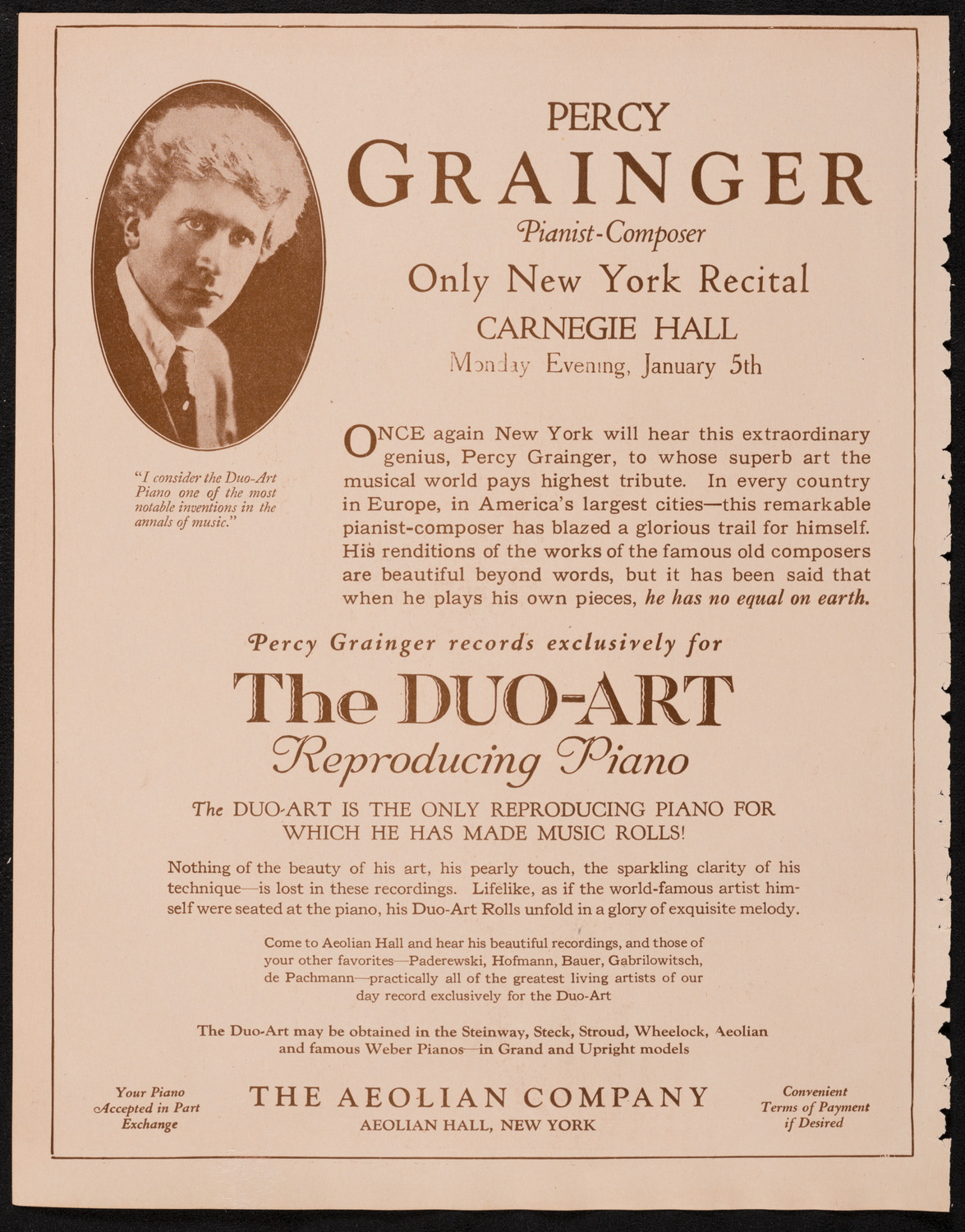 New York Philharmonic, January 3, 1925, program page 2