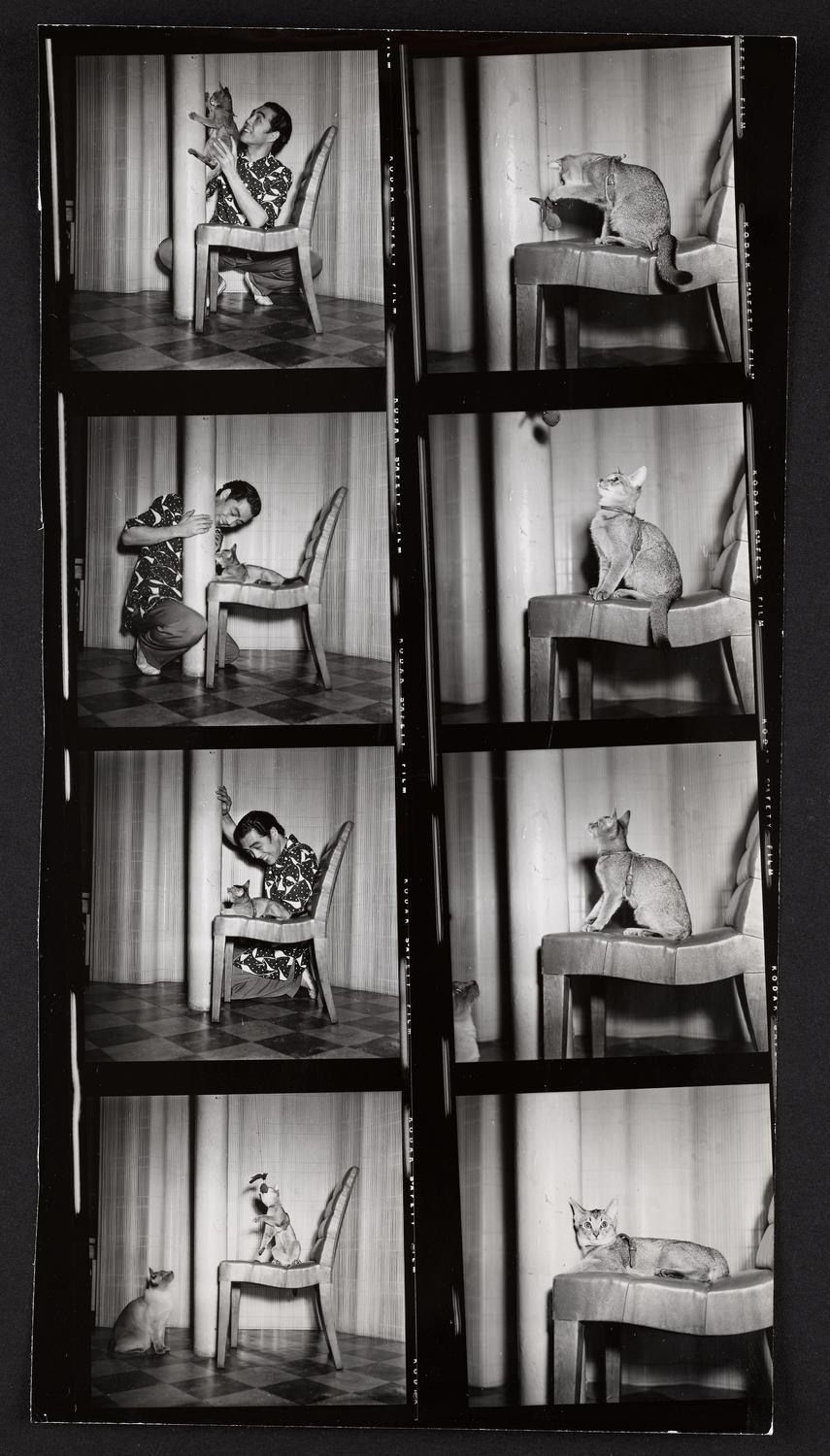 Yeichi Nimura playing with Baui in Ballet Arts, Carnegie Hall Studio #60, c. 1939