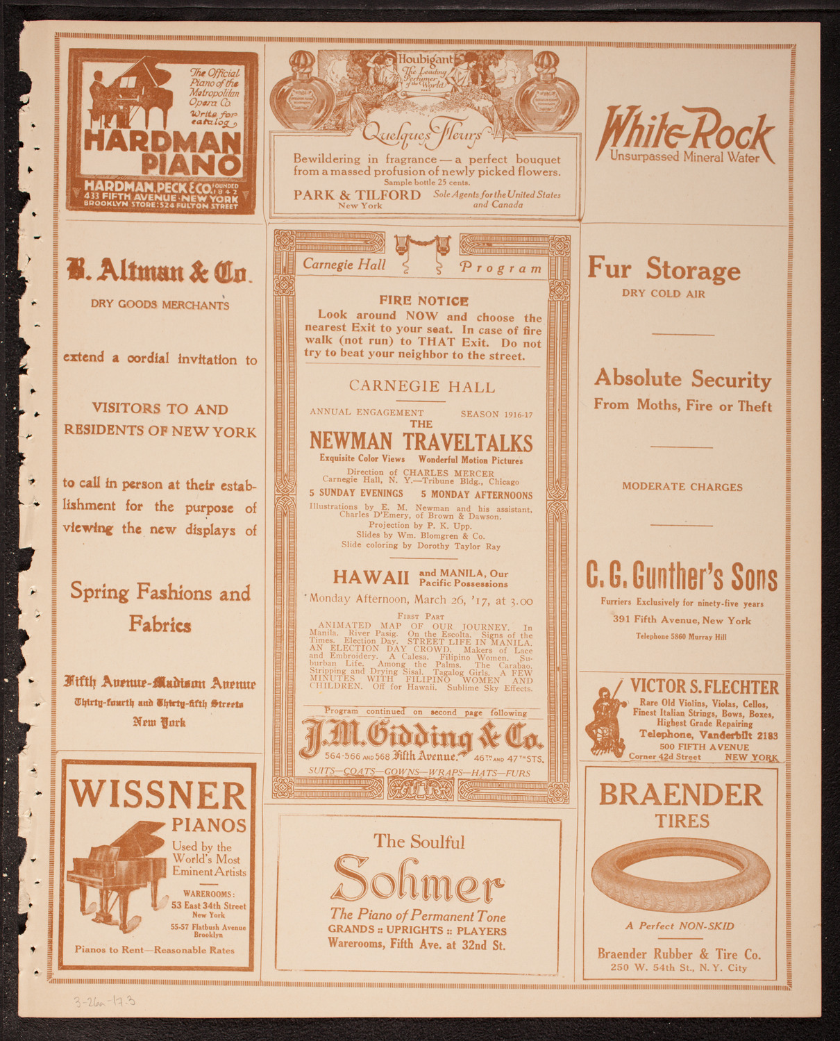 Newman Traveltalks: Hawaii and Manila, March 26, 1917, program page 5