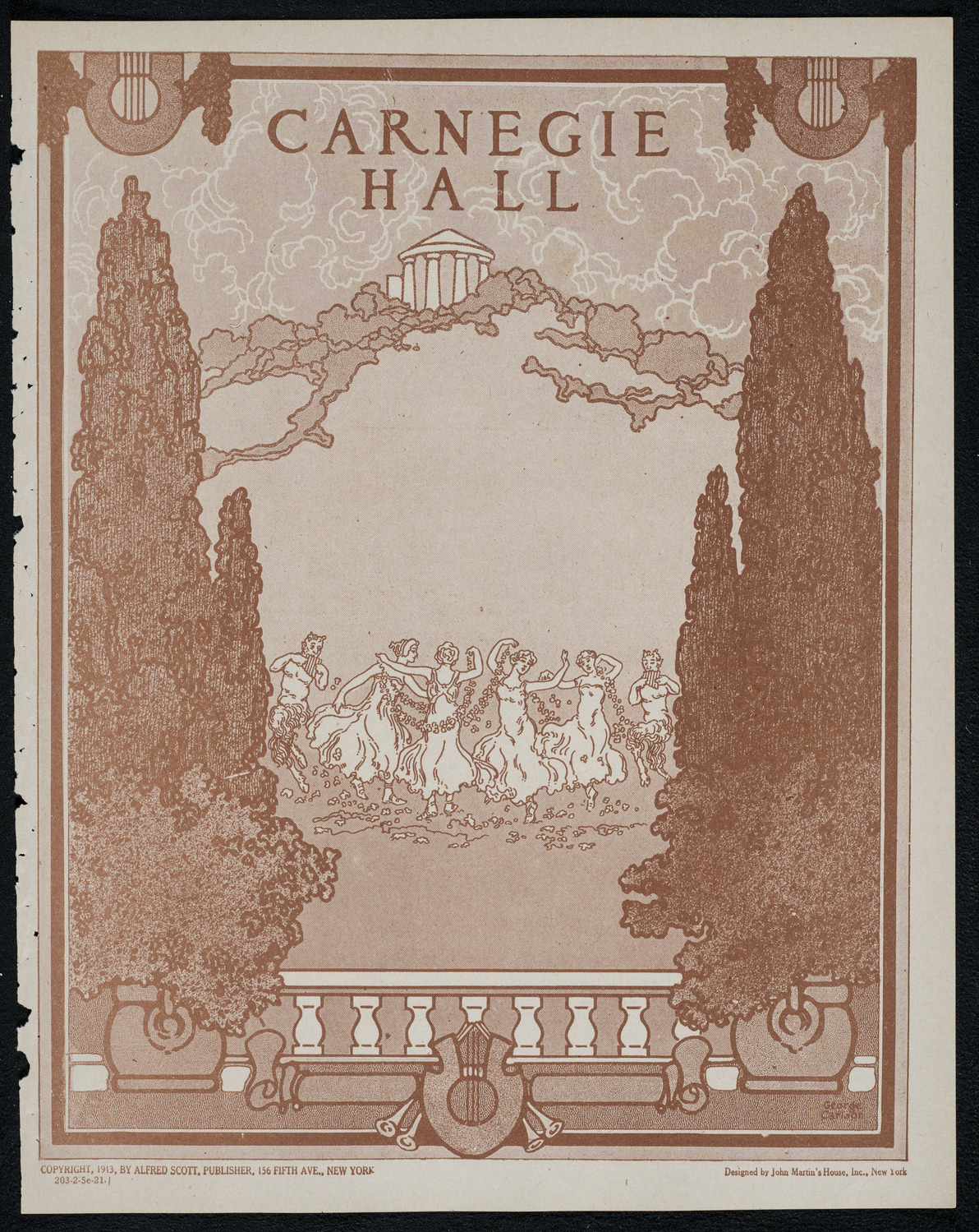 New York Philharmonic, February 5, 1921, program page 1