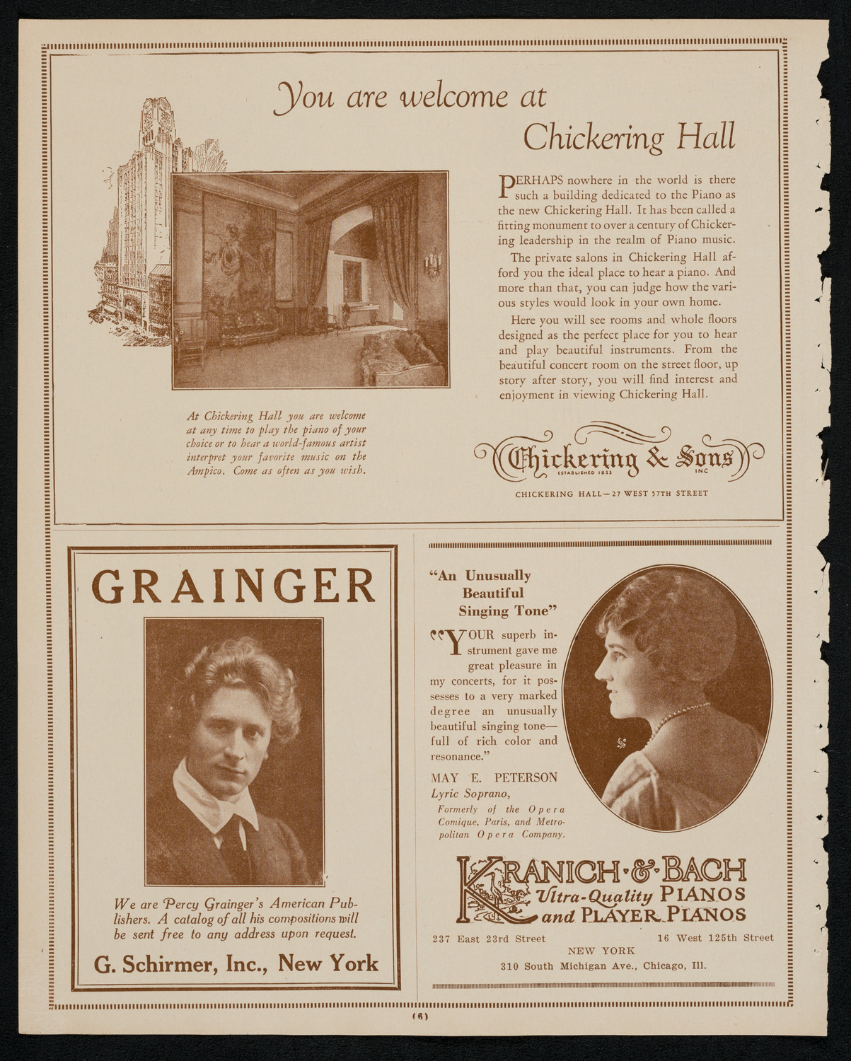 New York Philharmonic, November 15, 1925, program page 6