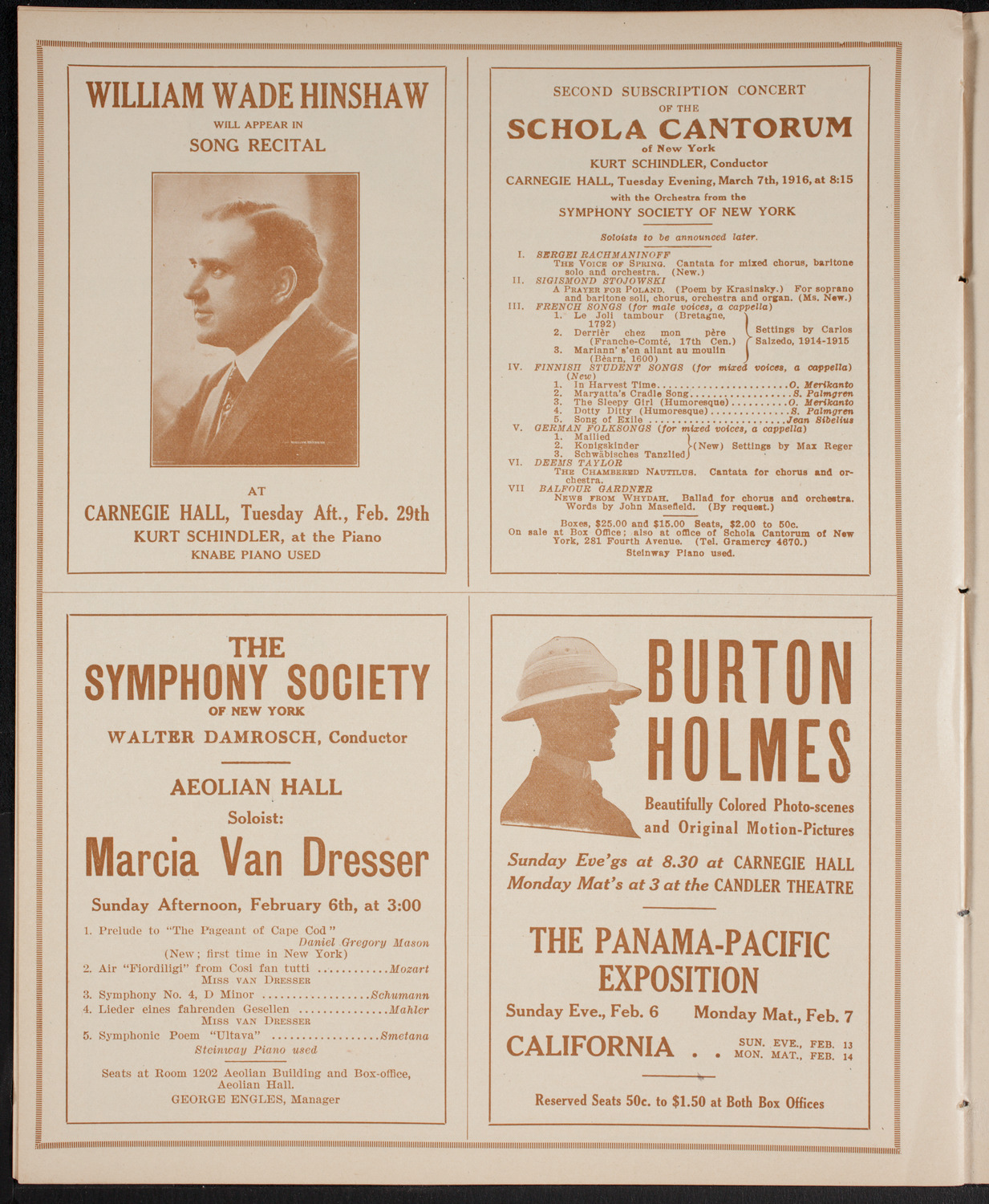 Symphony Concert for Young People, February 5, 1916, program page 8