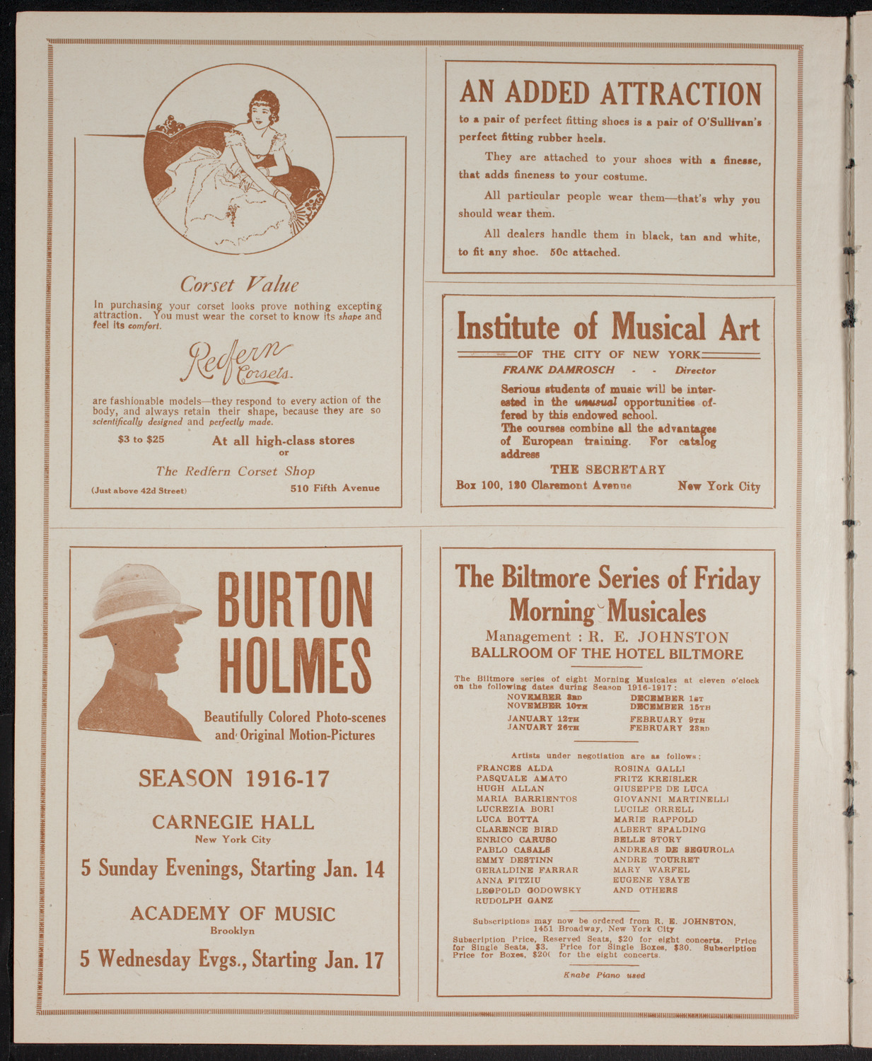 Hungarian Charity Concert, May 26, 1916, program page 2