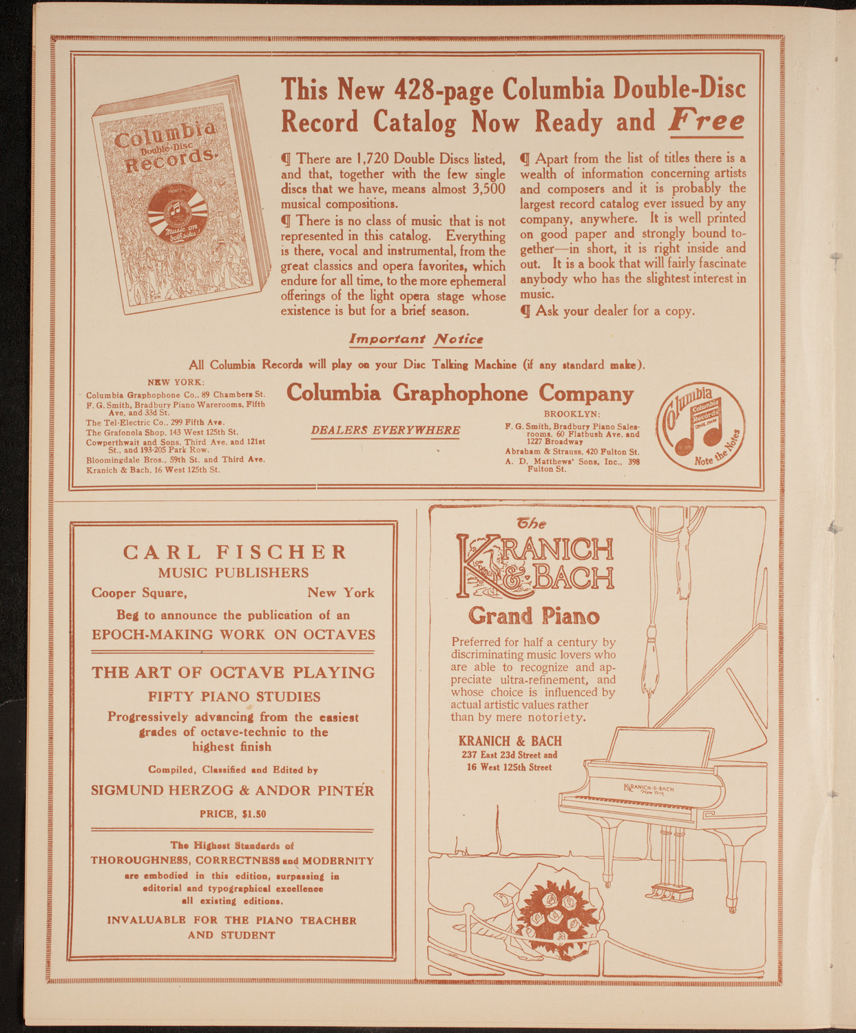 United Swedish Singing Societies of New York, December 26, 1914, program page 6