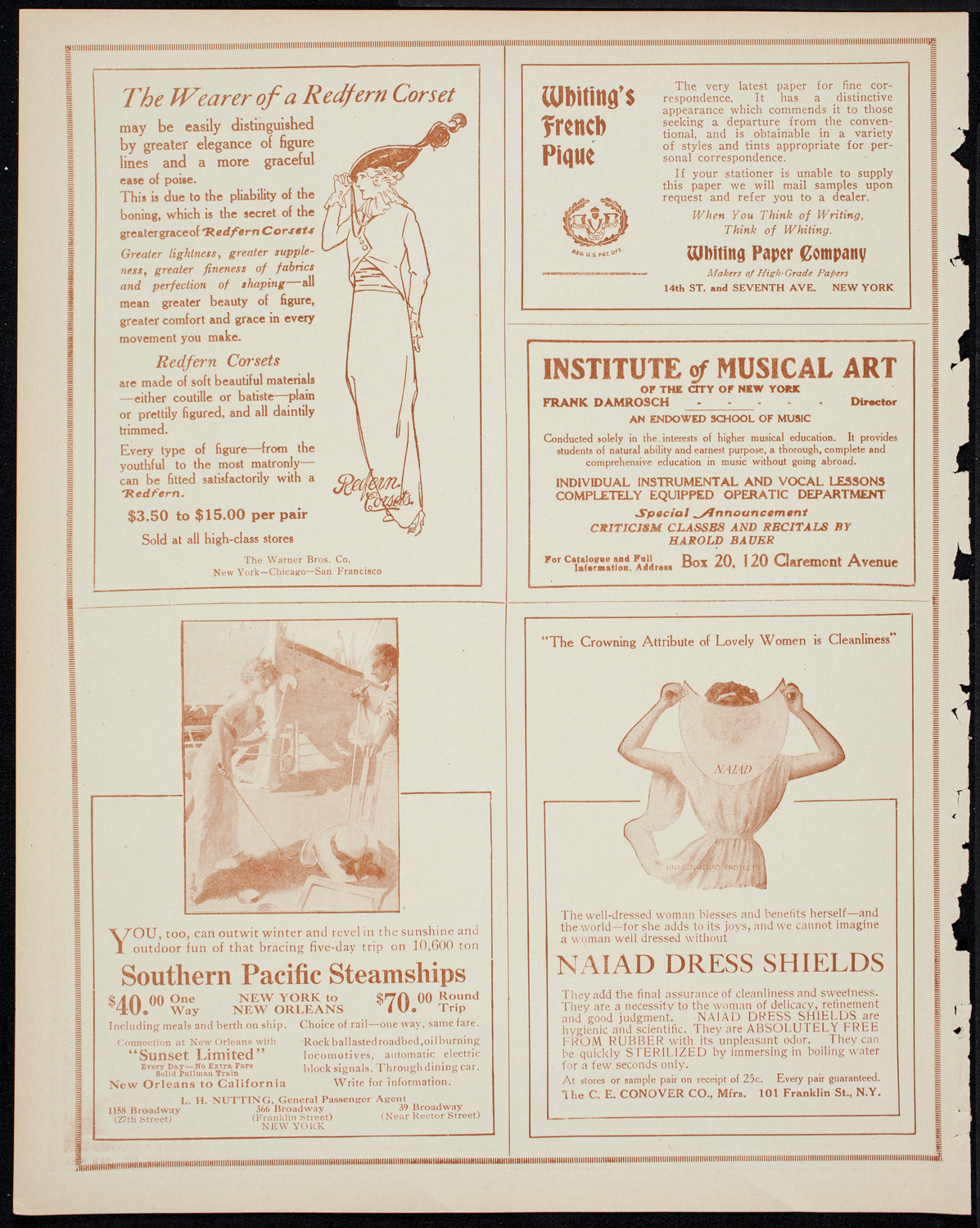 New York Philharmonic, March 13, 1914, program page 2