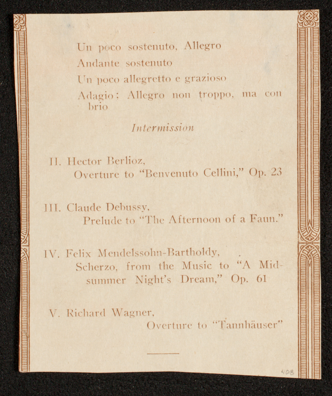 New Symphony Orchestra, May 1, 1919, program page 3