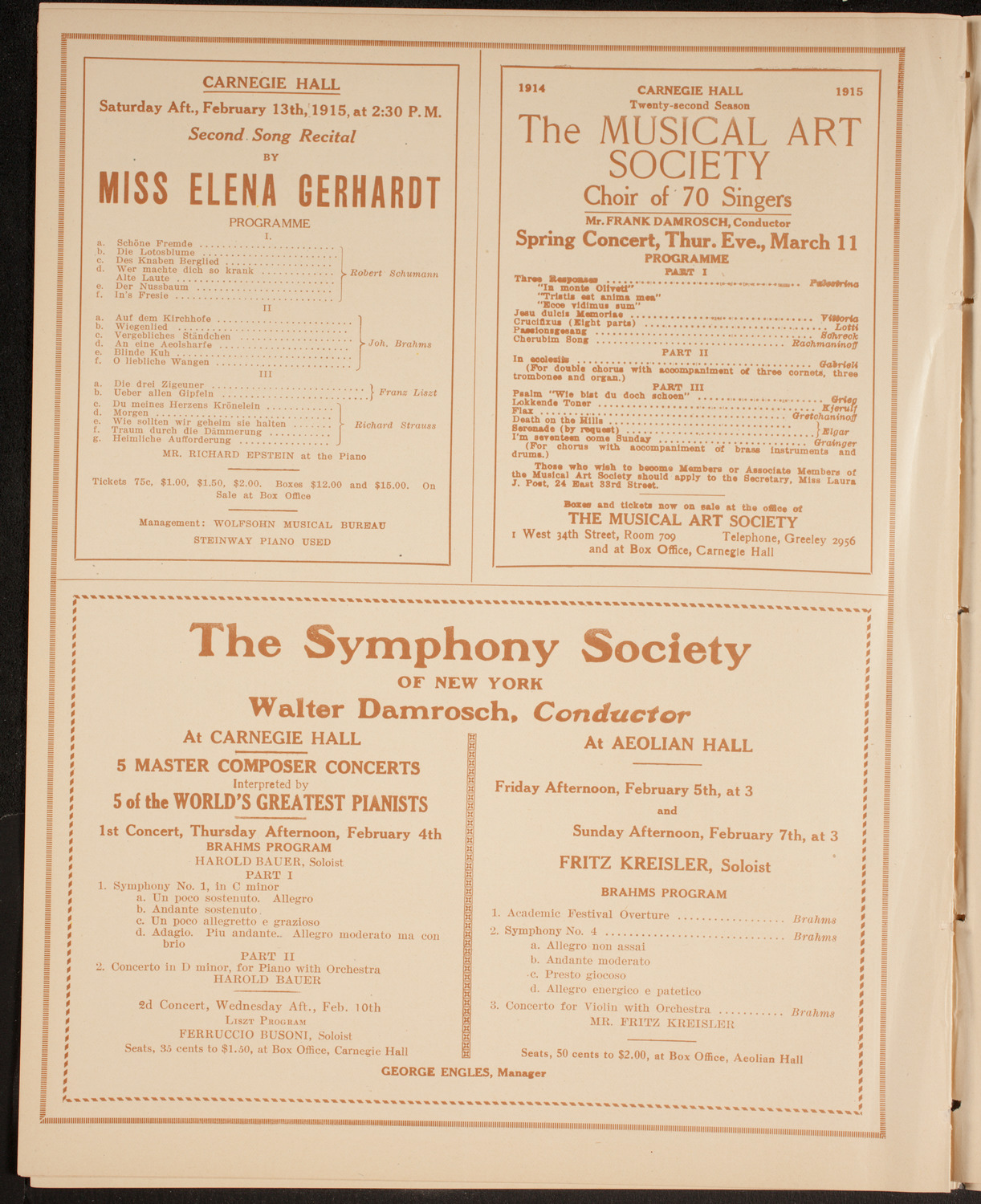 University Glee Club of New York City, January 30, 1915, program page 8