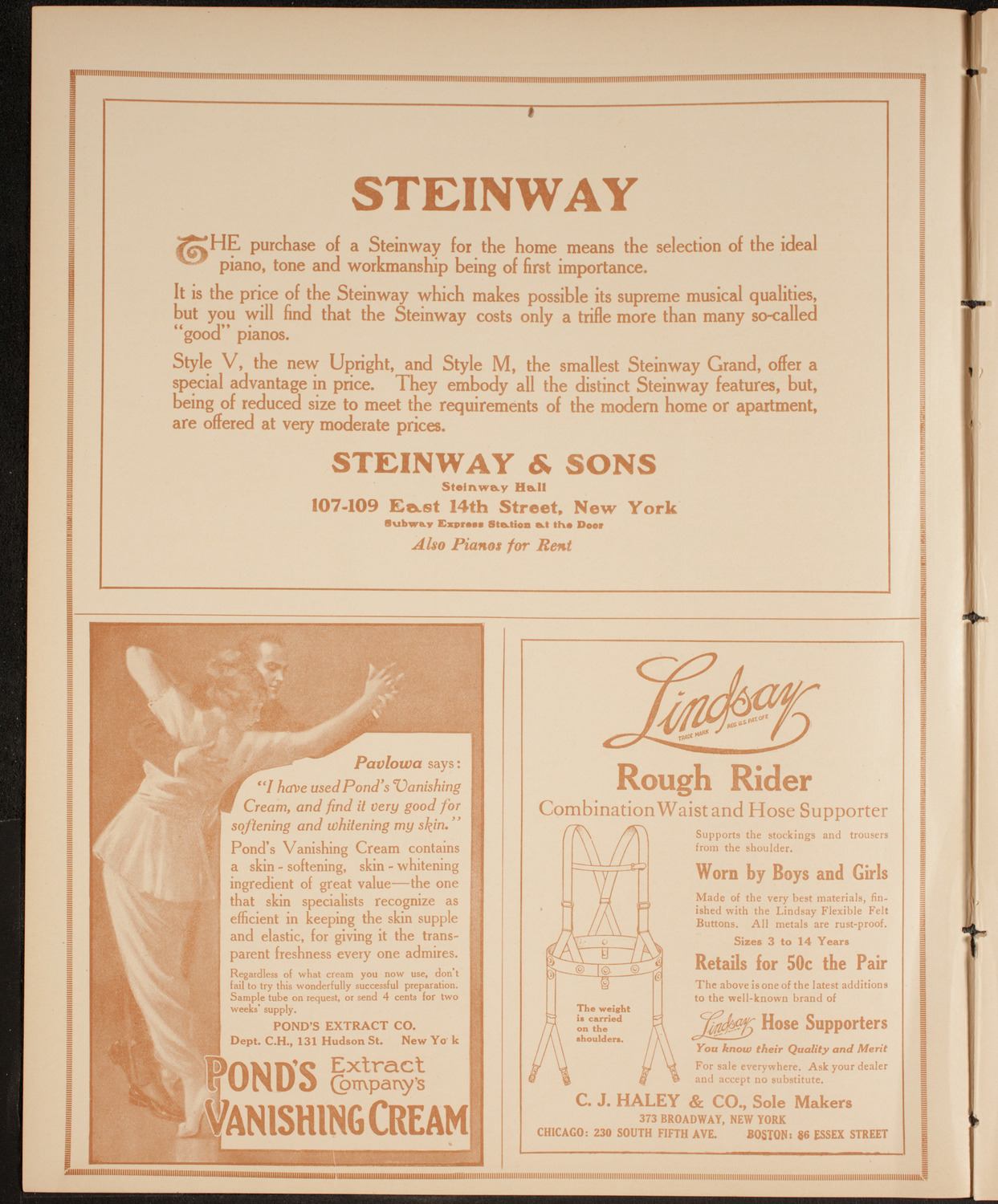 New York Philharmonic, February 7, 1915, program page 4