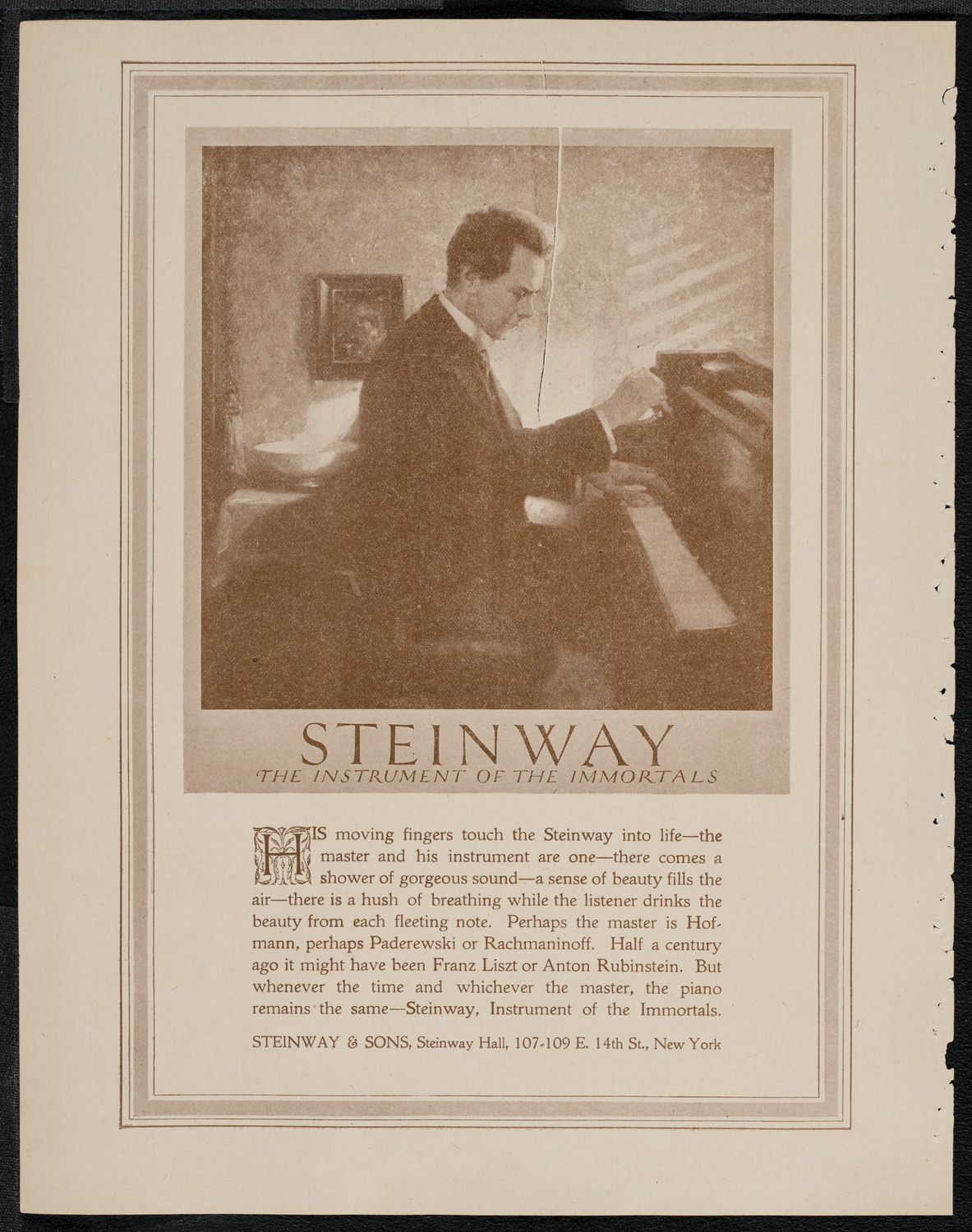 New York Symphony Orchestra, March 18, 1921, program page 4