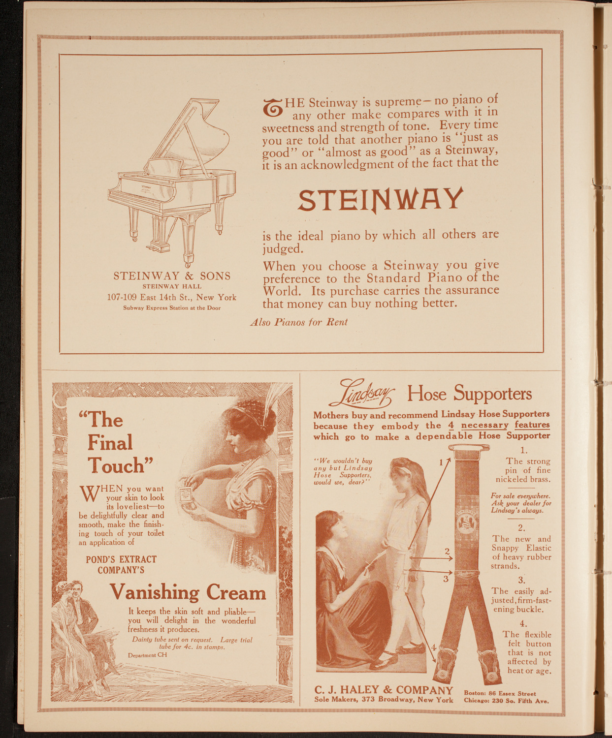 Boston Symphony Orchestra, November 7, 1914, program page 4