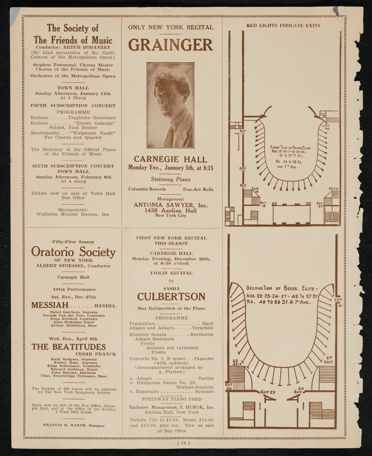 Symphony Concert for Young People, December 27, 1924, program page 10