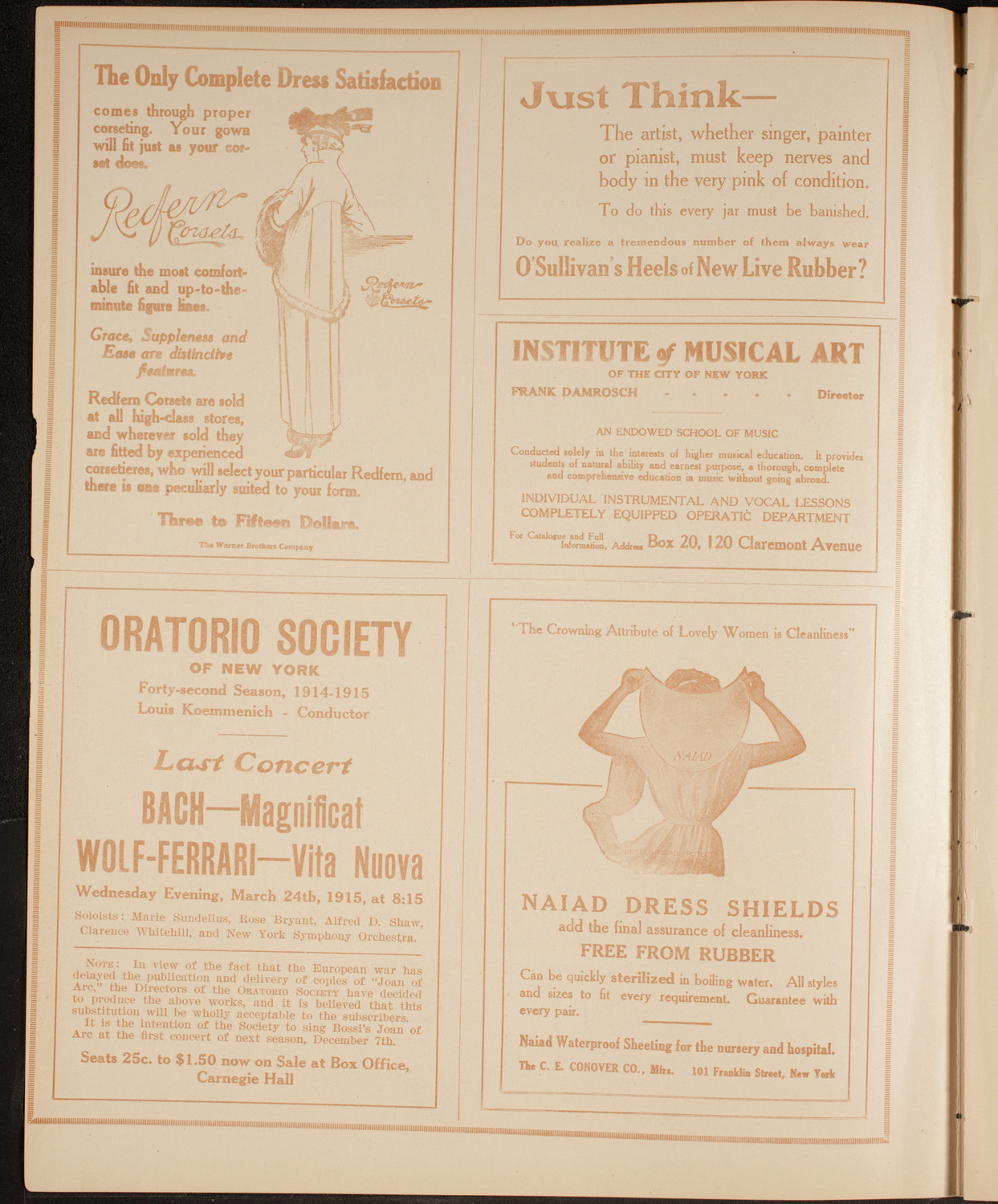 Burton Holmes Travelogue: Ireland, February 1, 1915, program page 2