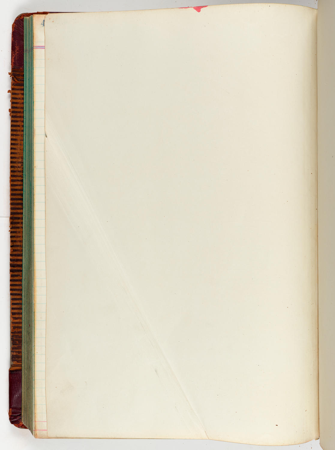 Music Hall Accounting Ledger, volume 5, back endpage 1
