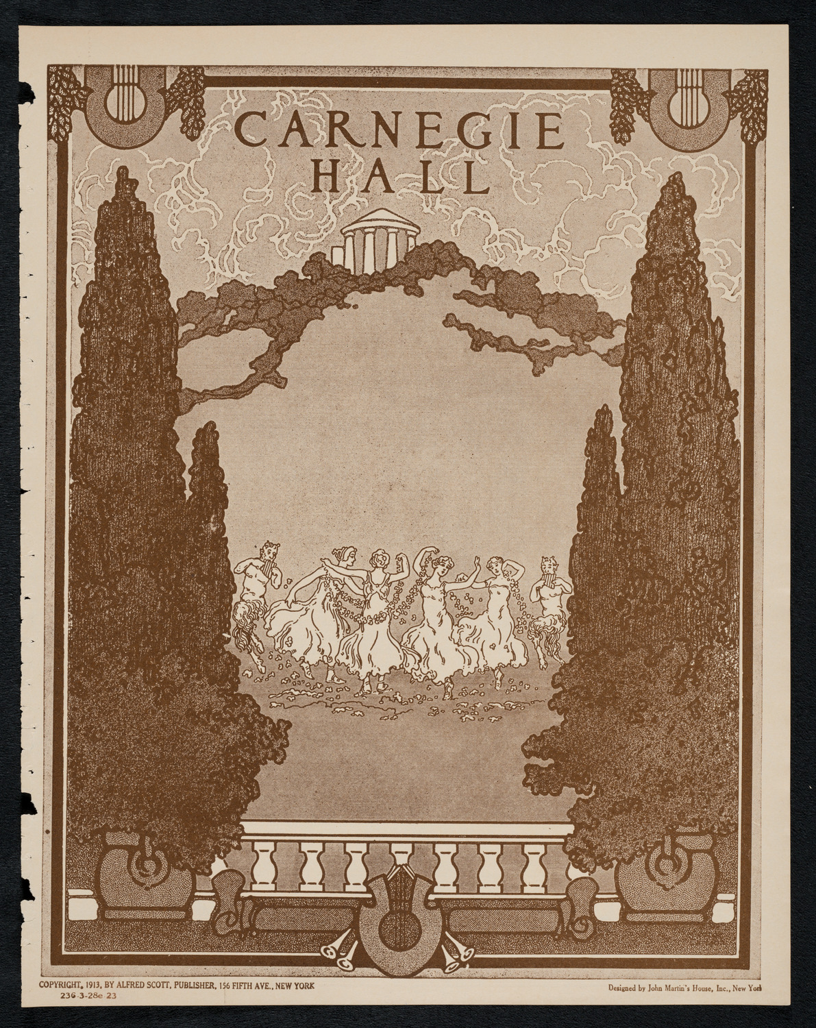New York Philharmonic, March 28, 1923, program page 1
