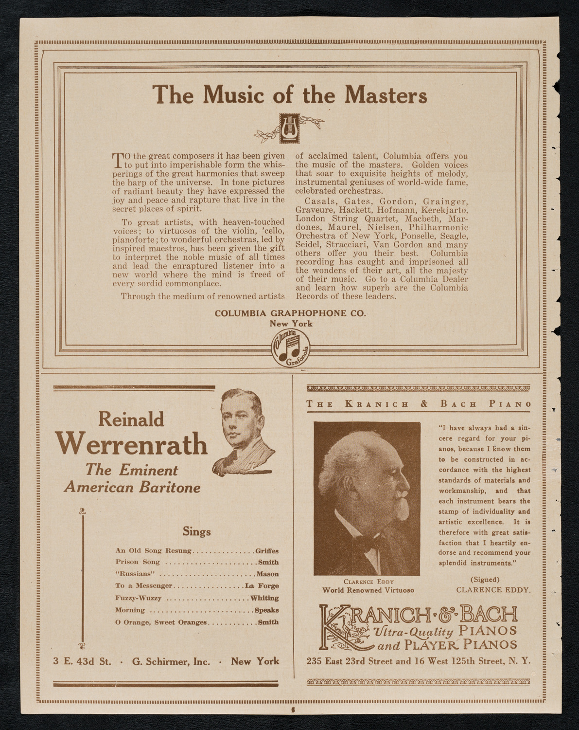 New York Banks' Glee Club, April 10, 1923, program page 6