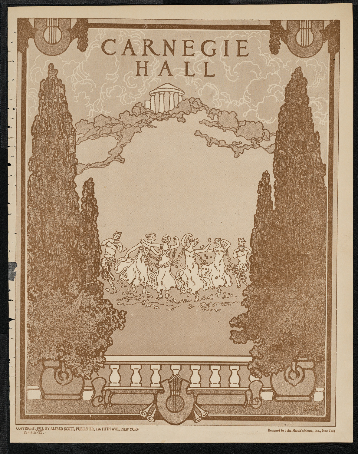 Josef Lhévinne, Piano, April 2, 1921, program page 1