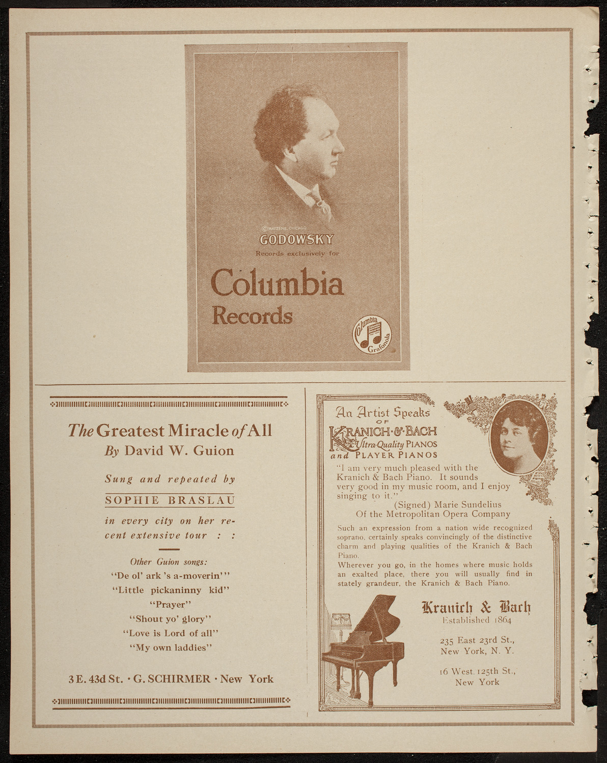 Evening Mail Save-A-Home Fund Concert:, March 3, 1920, program page 6