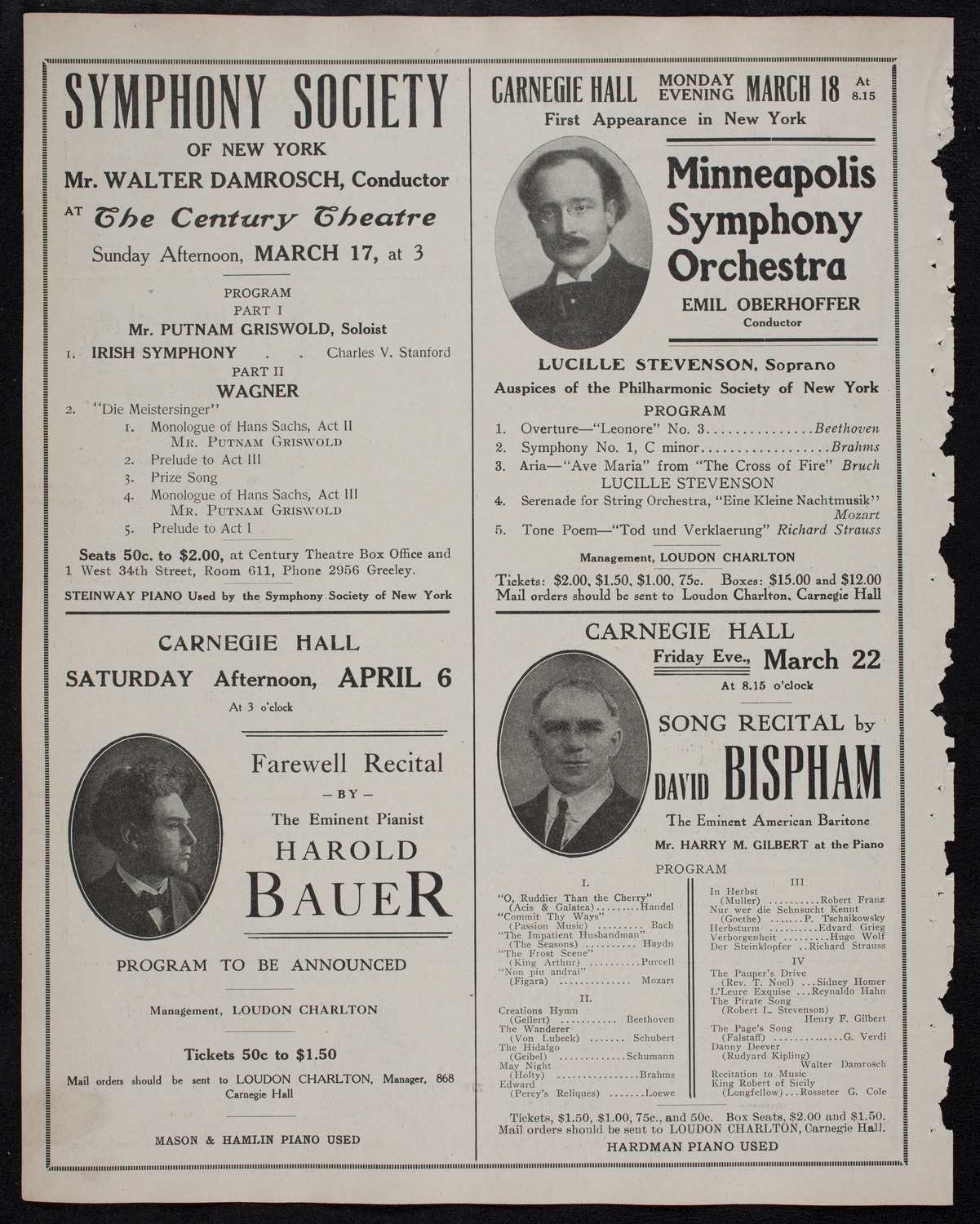 Lecture by Frances Evelyn Maynard Greville, Countess of Warwick, March 12, 1912, program page 10