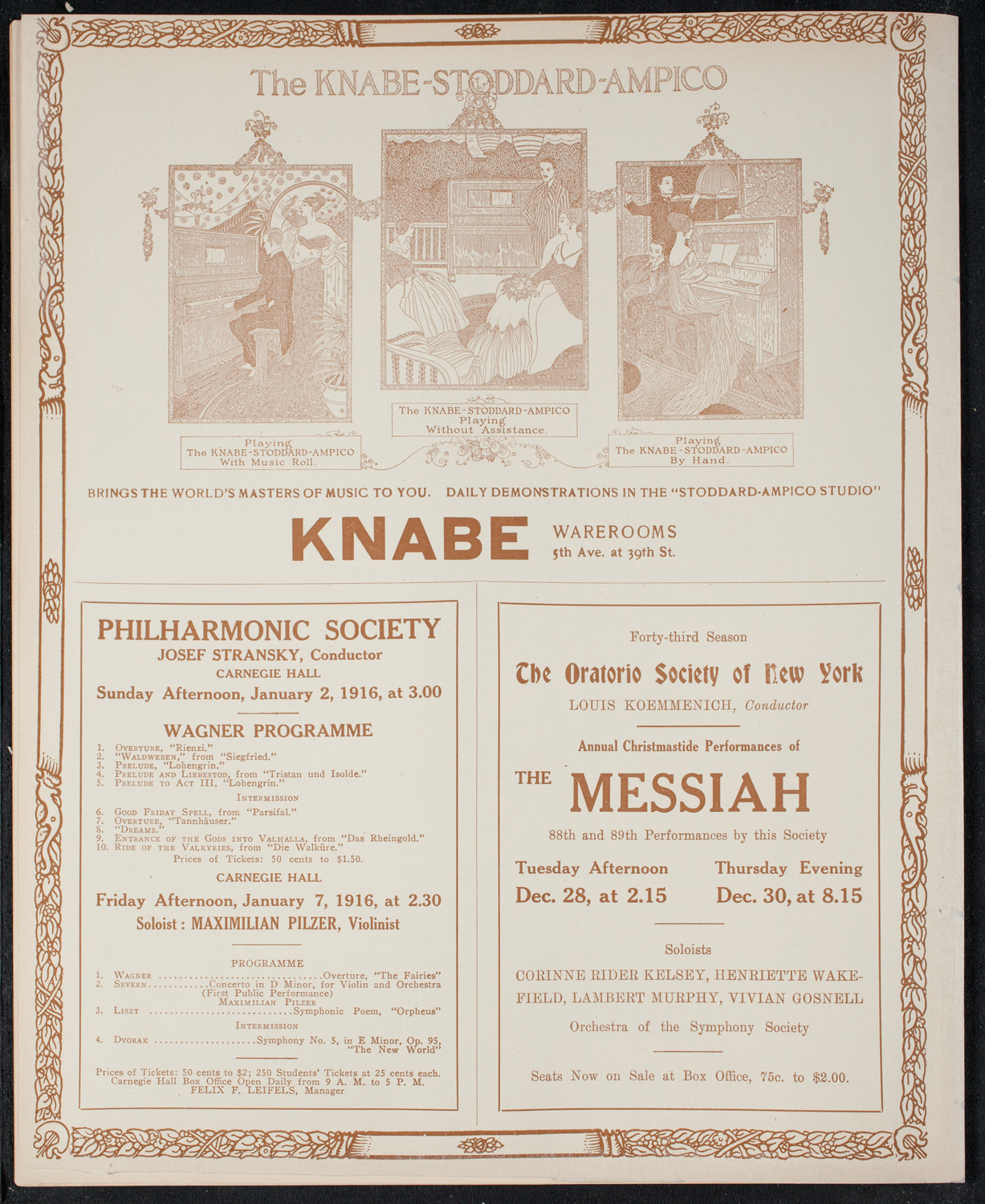 Concert and Meeting: American Jewish Relief Committee, December 21, 1915, program page 12