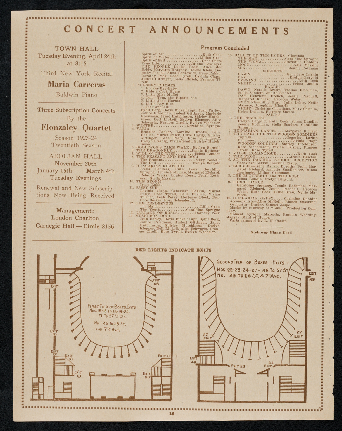 Christine Dobbins' Dancers, April 20, 1923, program page 10