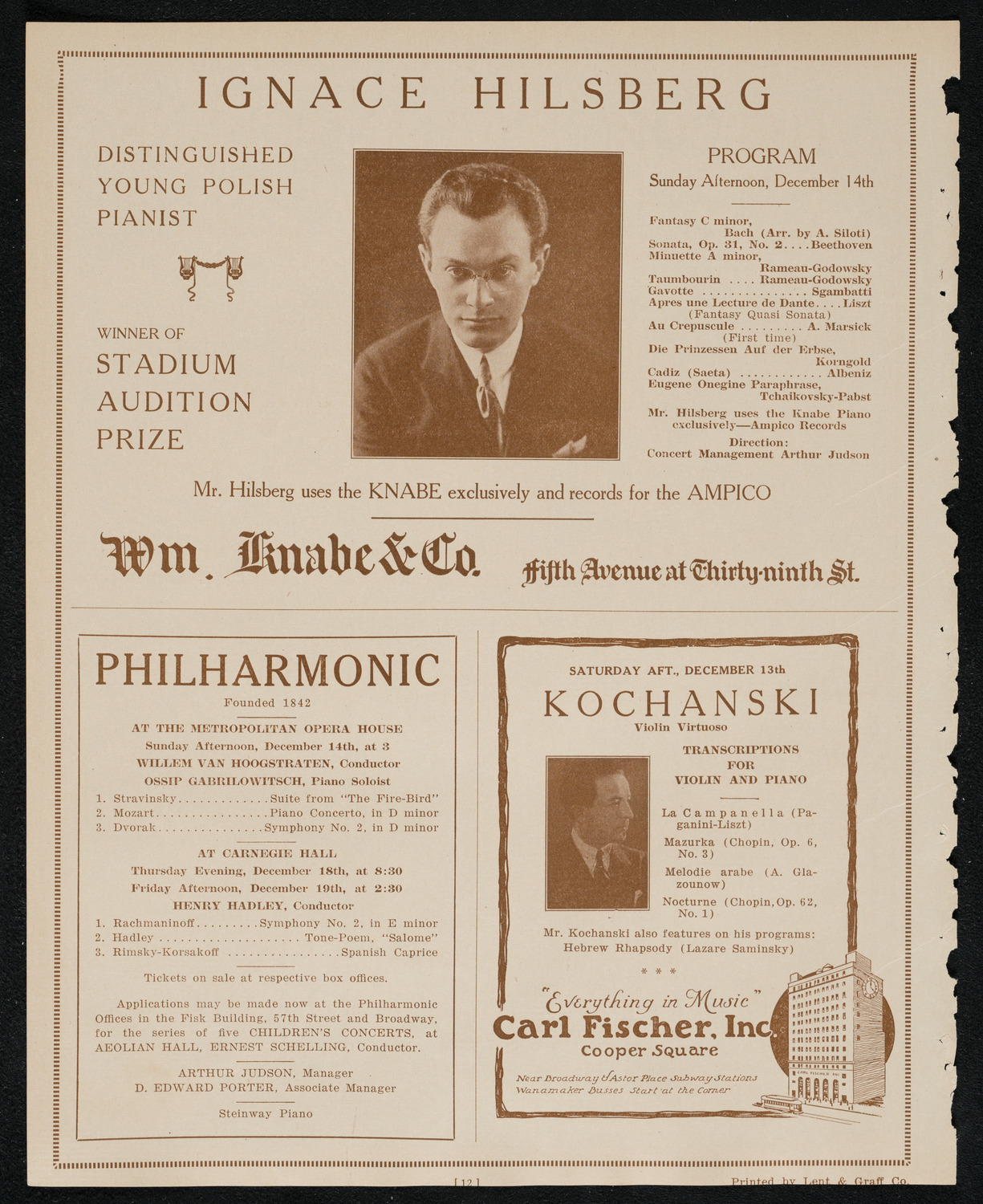 Symphony Concert for Young People, December 13, 1924, program page 12