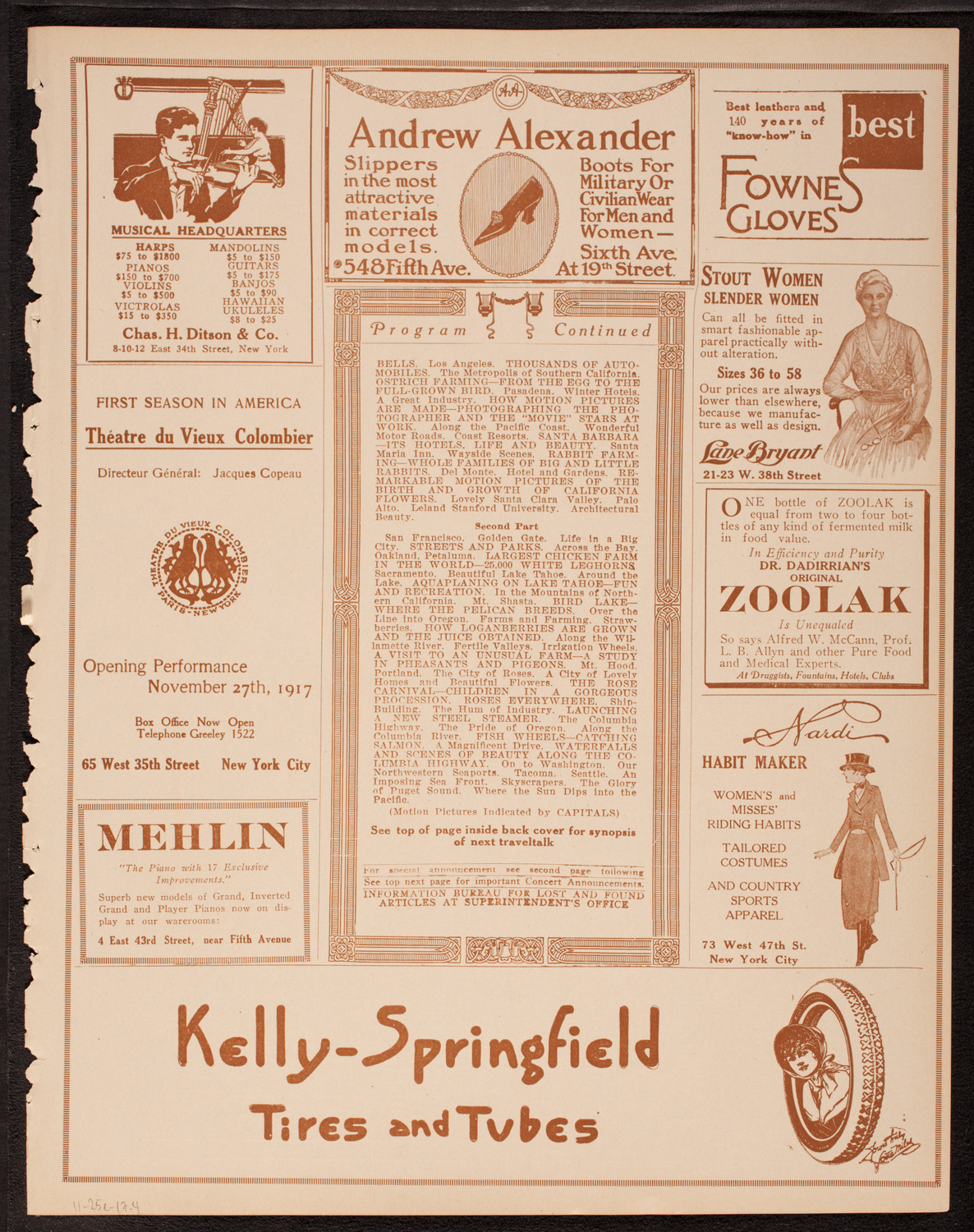 Newman Traveltalks: Our Pacific Coast, November 25, 1917, program page 7