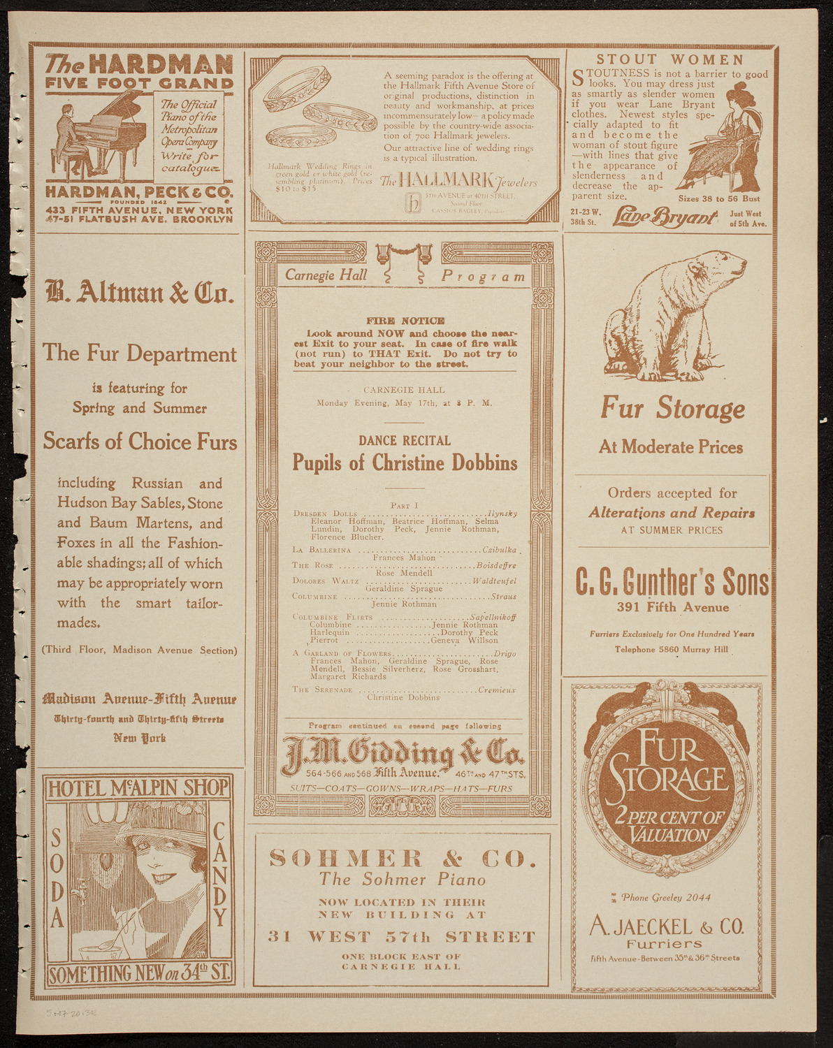 Pupils of Christine Dobbins, May 17, 1920, program page 5