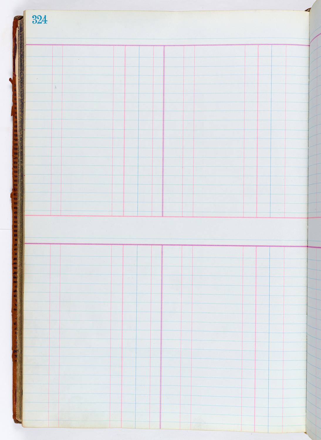 Music Hall Accounting Ledger, volume 1, page 324