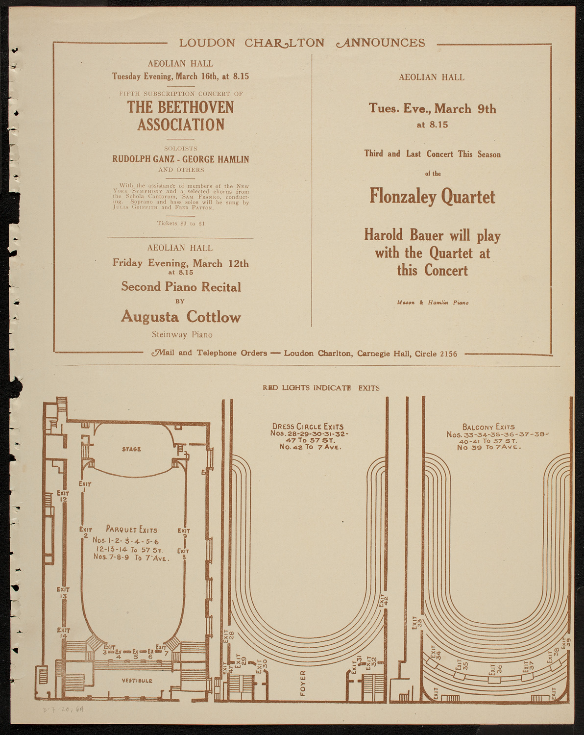Reinald Werrenrath, Baritone, March 7, 1920, program page 11